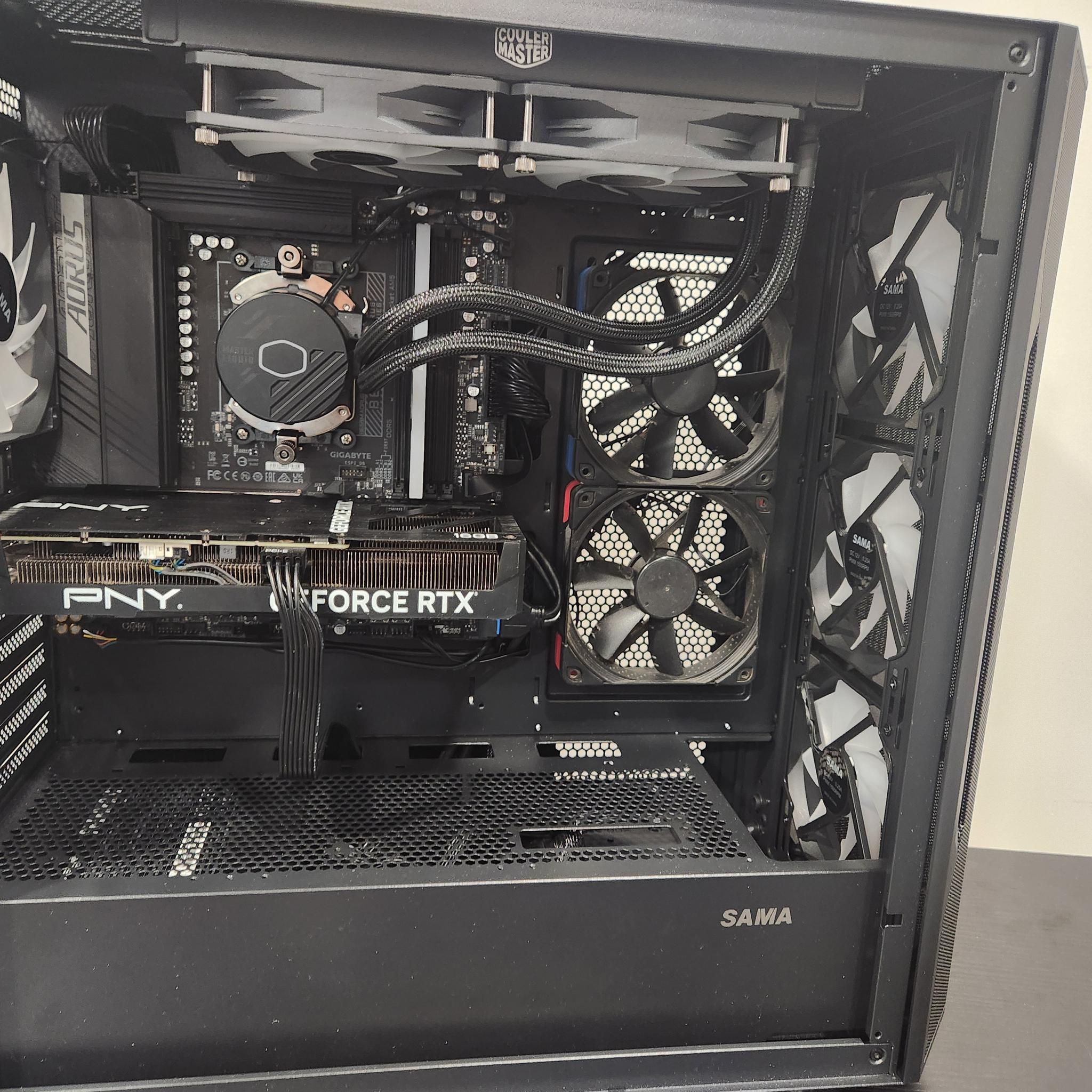 THE BLUE THUNDER 3 RTX 4060 TI 16 gb high end gaming and streaming pc!