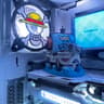 One Piece Inspired White Gaming PC | Gear 5 Theme | Ryzen 5 9600X | RX 9060 XT 16GB | 32GB DDR5 2TB