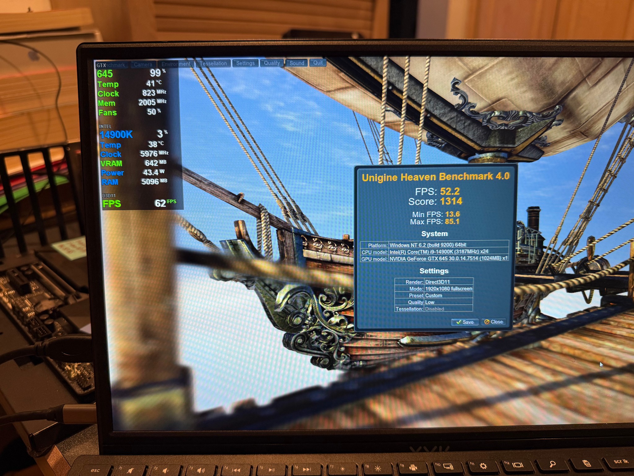 Tested NVIDIA GTX 645 1GB GDDR5 GPU