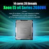 GAMING PC Intel XEON 2680 3.30 GHz 14 CORES18threads RAM 16GB GPU 1660 super 1 TBSSD 500 HHD+ Extras