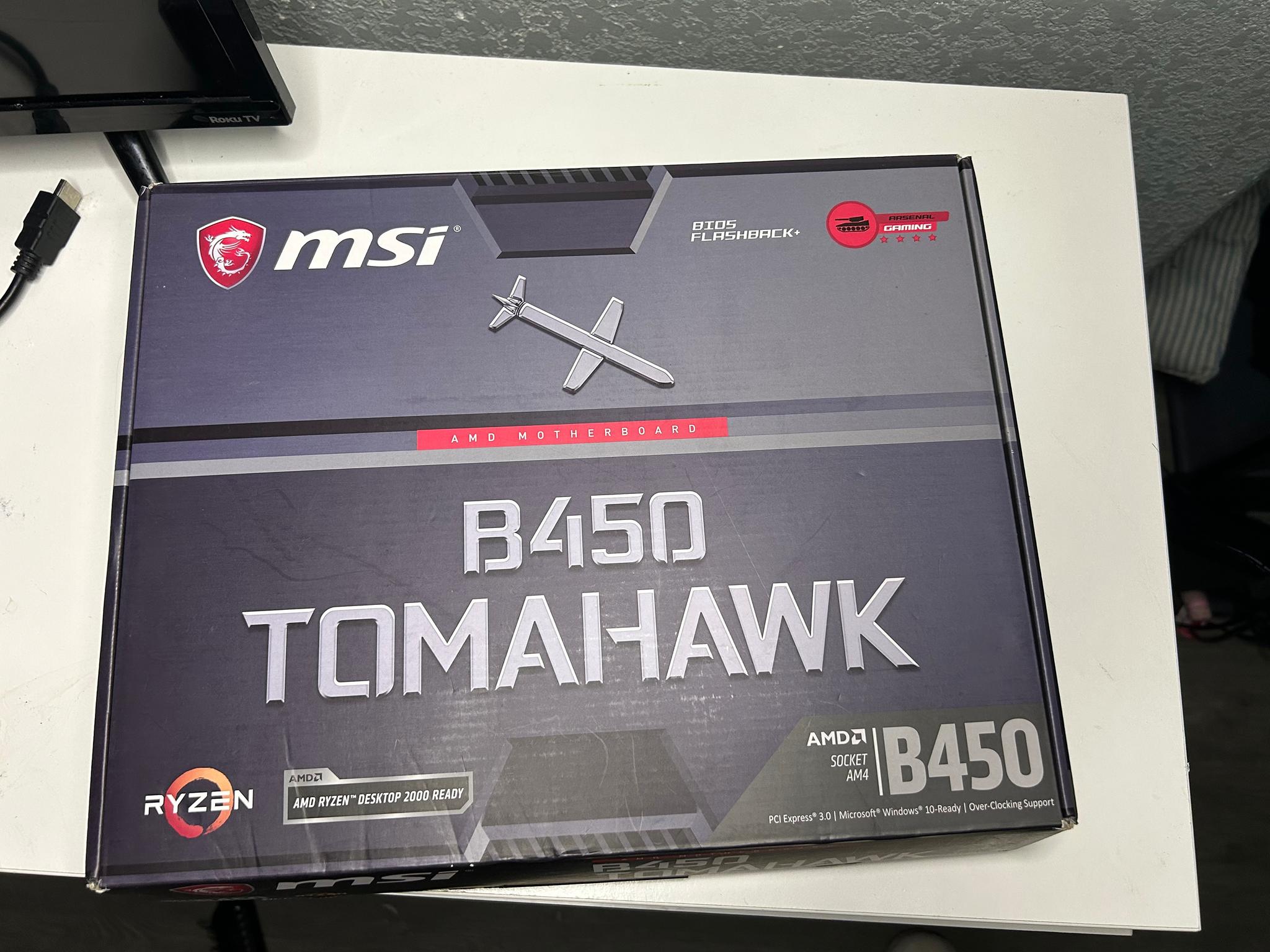 MSI B450 Tomahawk ATX AM4 Motherboard