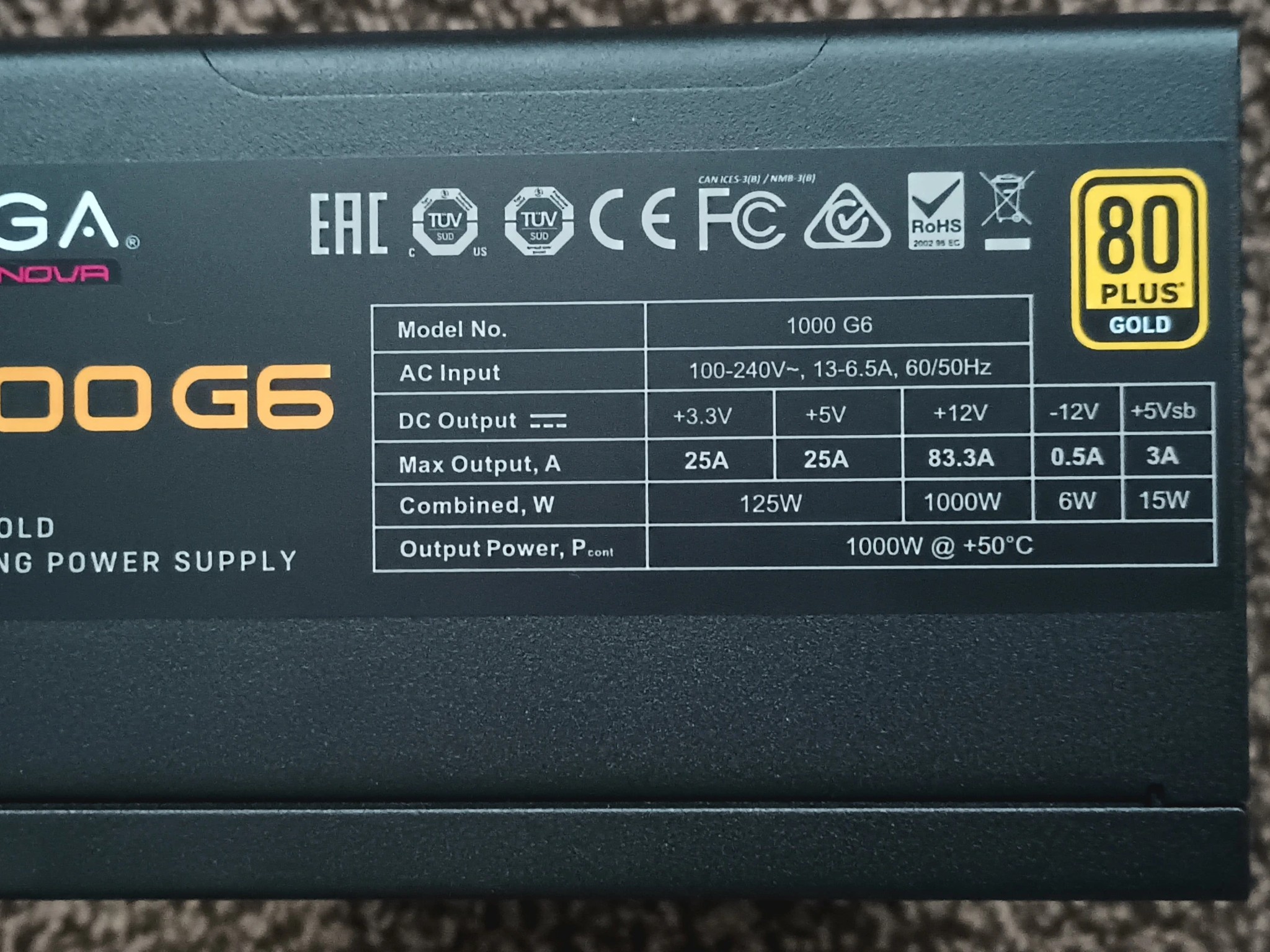 EVGA Supernova G1 1000W