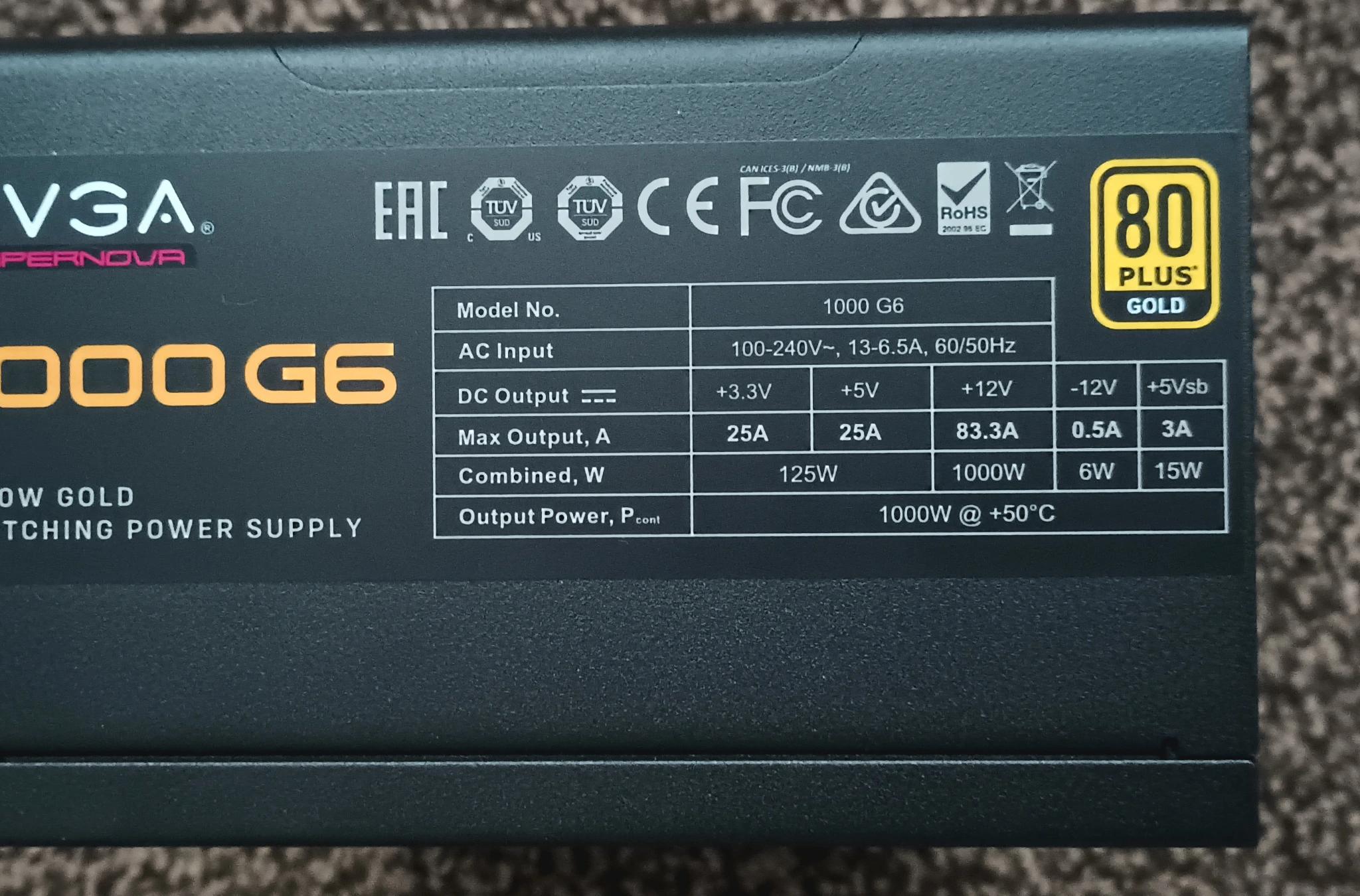 EVGA Supernova G1 1000W
