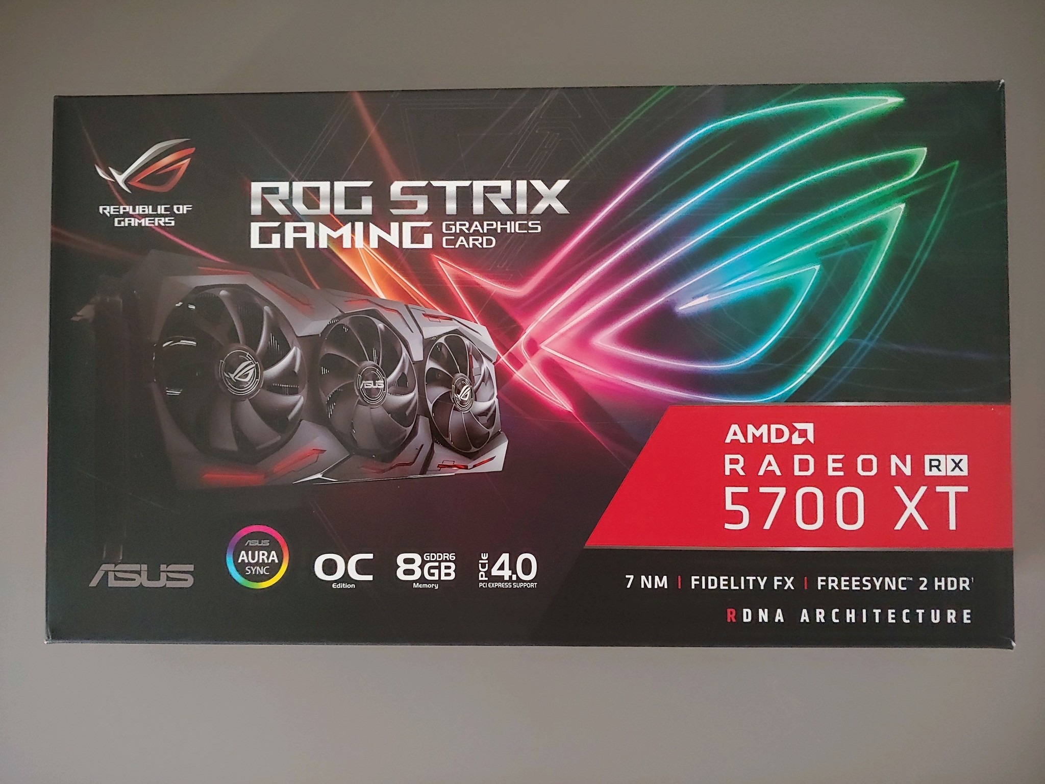 ASUS ROG Strix RX 5700 XT 8GB – Tested, Complete in Box, Clean