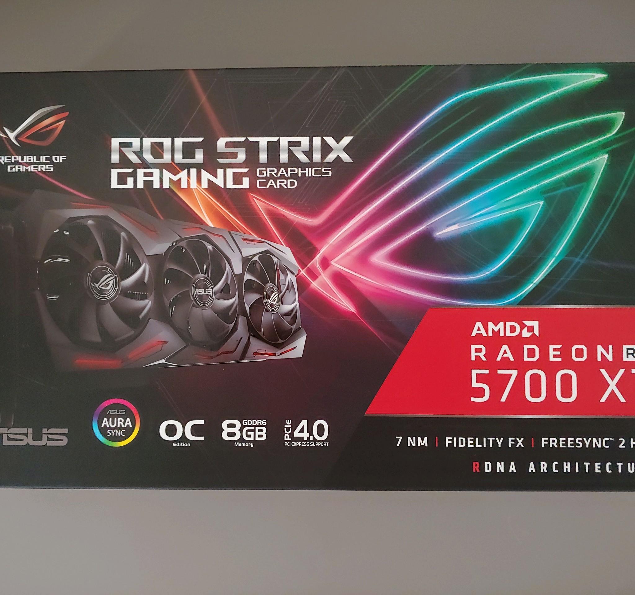 ASUS ROG Strix RX 5700 XT 8GB – Tested, Complete in Box, Clean