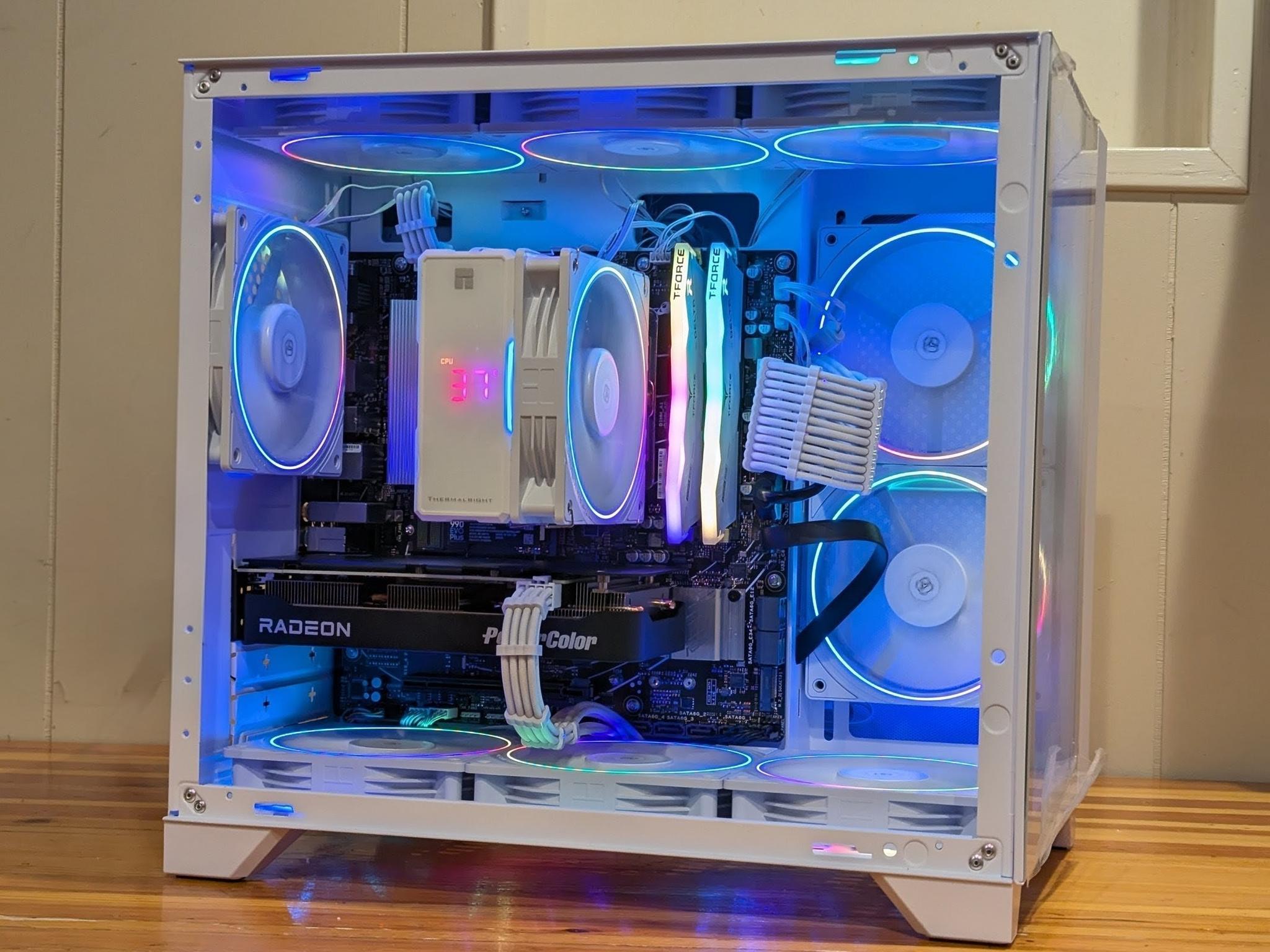 ❄️ Ryzen 5 7600X + RX 9060 XT 16GB Gaming PC | 1440p Value King | White ARGB Build