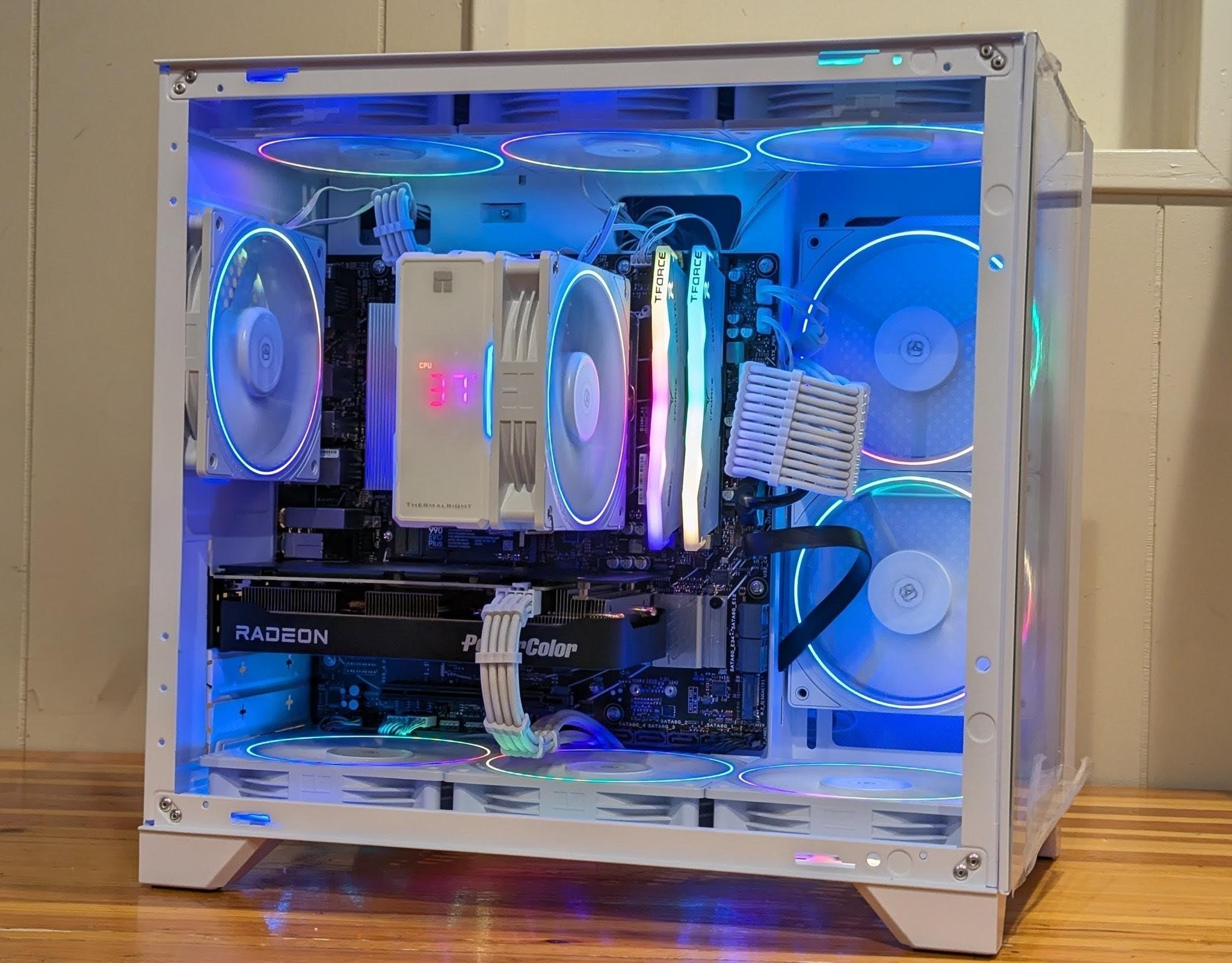 ❄️ Ryzen 5 7600X + RX 9060 XT 16GB Gaming PC | 1440p Value King | White ARGB Build