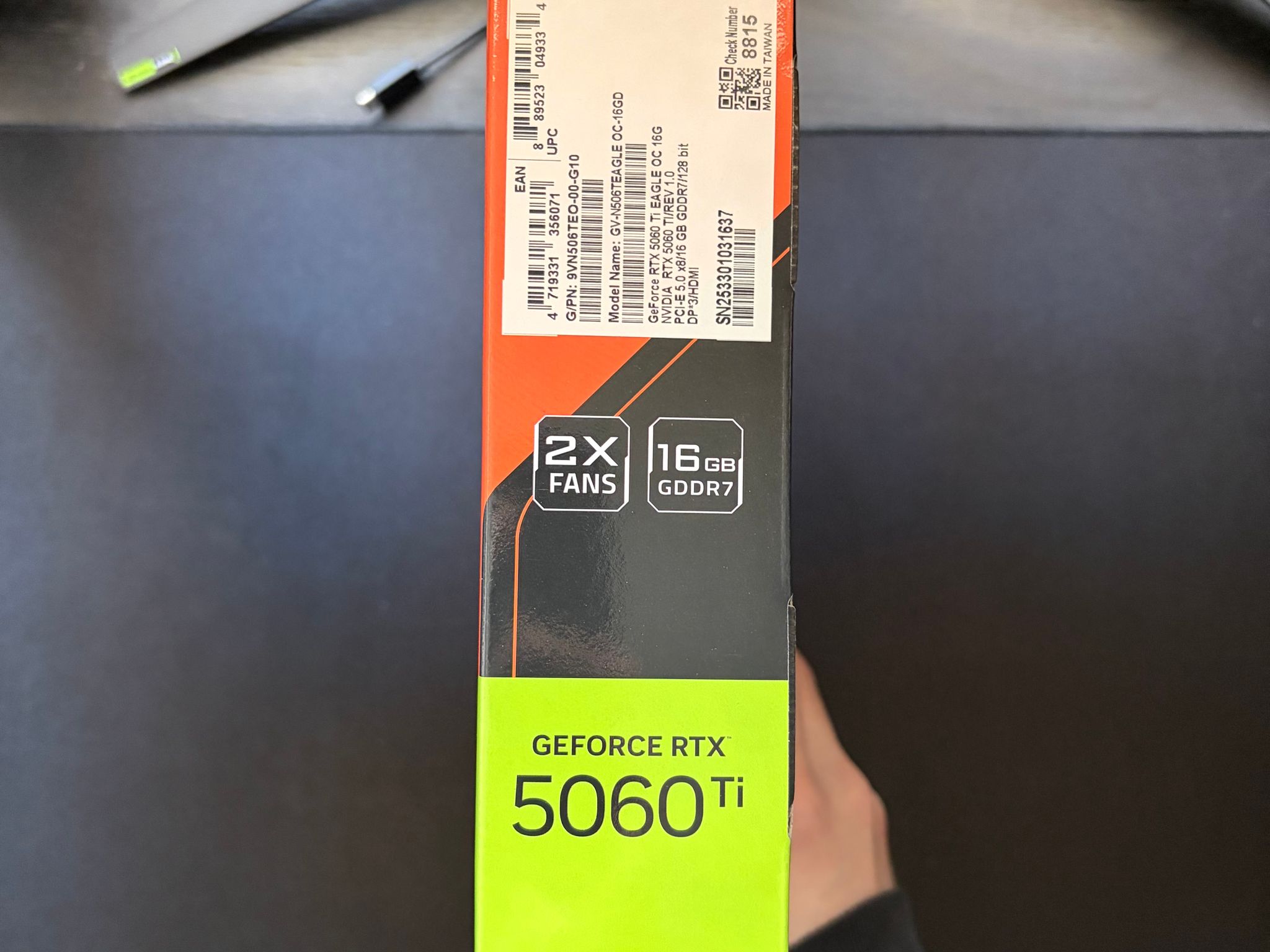 GIGABYTE GeForce RTX 5060 Ti EAGLE OC 16GB