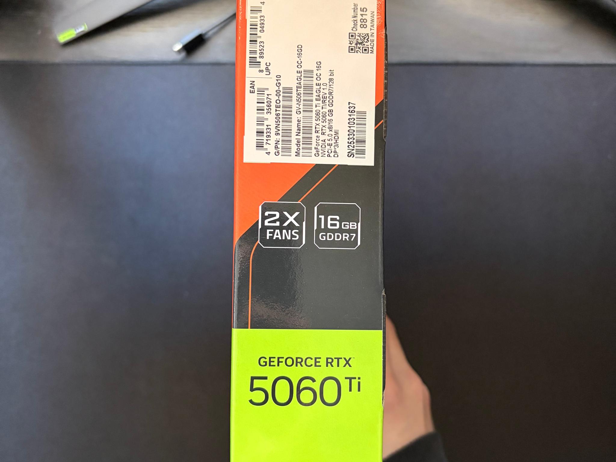 GIGABYTE GeForce RTX 5060 Ti EAGLE OC 16GB