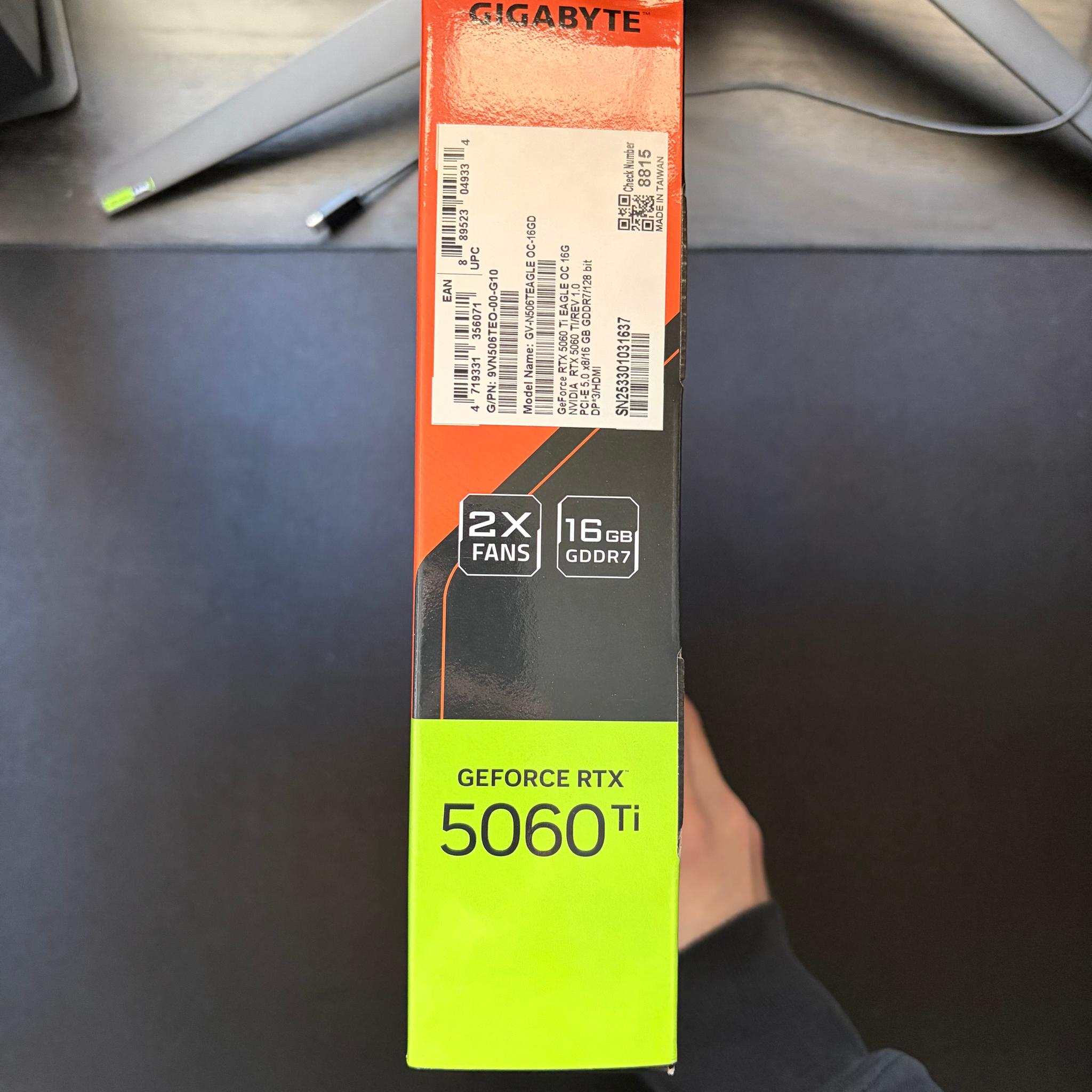 GIGABYTE GeForce RTX 5060 Ti EAGLE OC 16GB