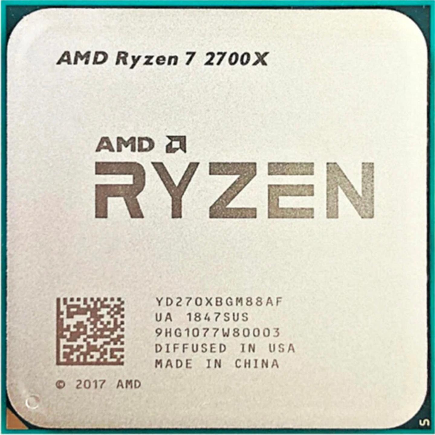 AMD Ryzen 7 2700X 3.7 GHz (Up to 4.3 GHz Boost) 8-Core, 16-Threads 105W Socket AM4 CPU Processor
