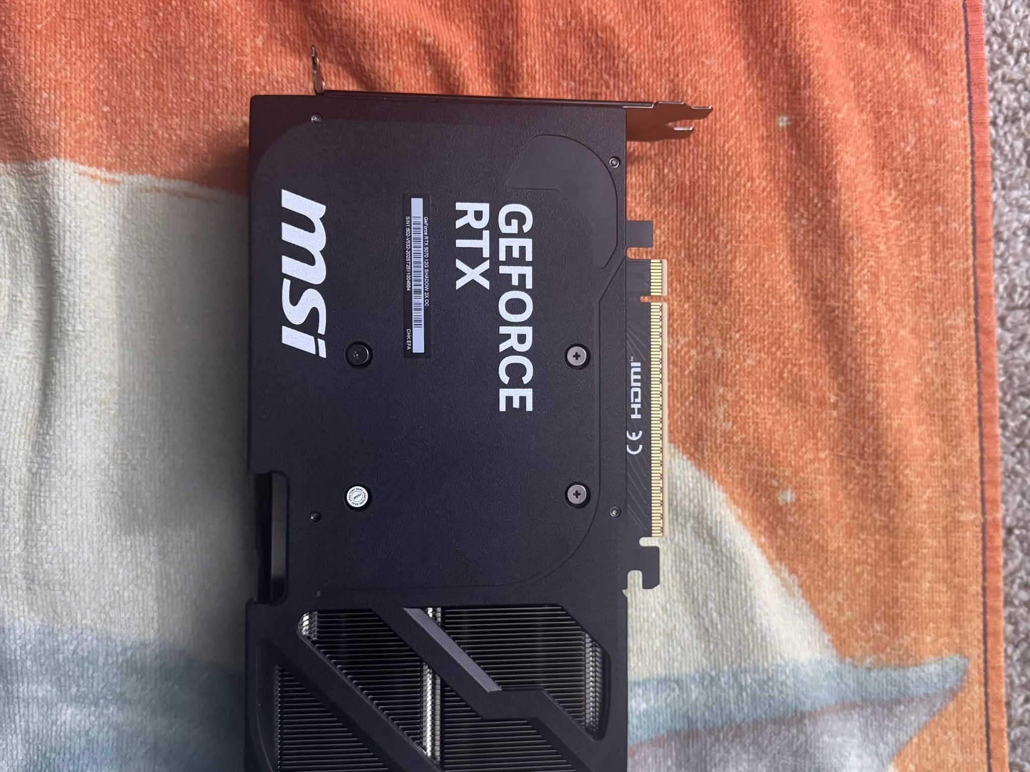 MSI GeForce RTX 5070 12G SHADOW 2X OC
