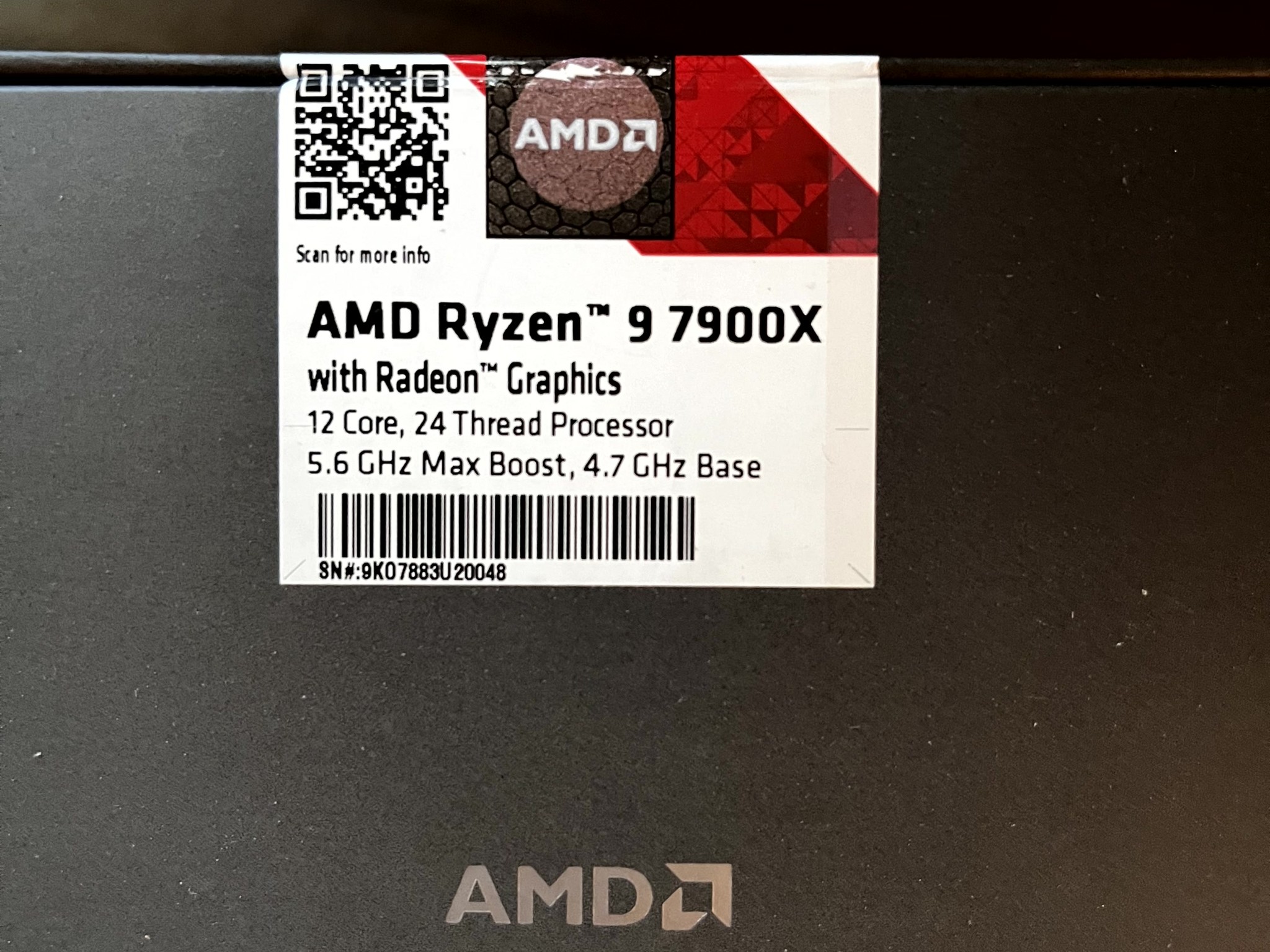 Ryzen 9 7900X 12 Core 24 Thread **NEW**