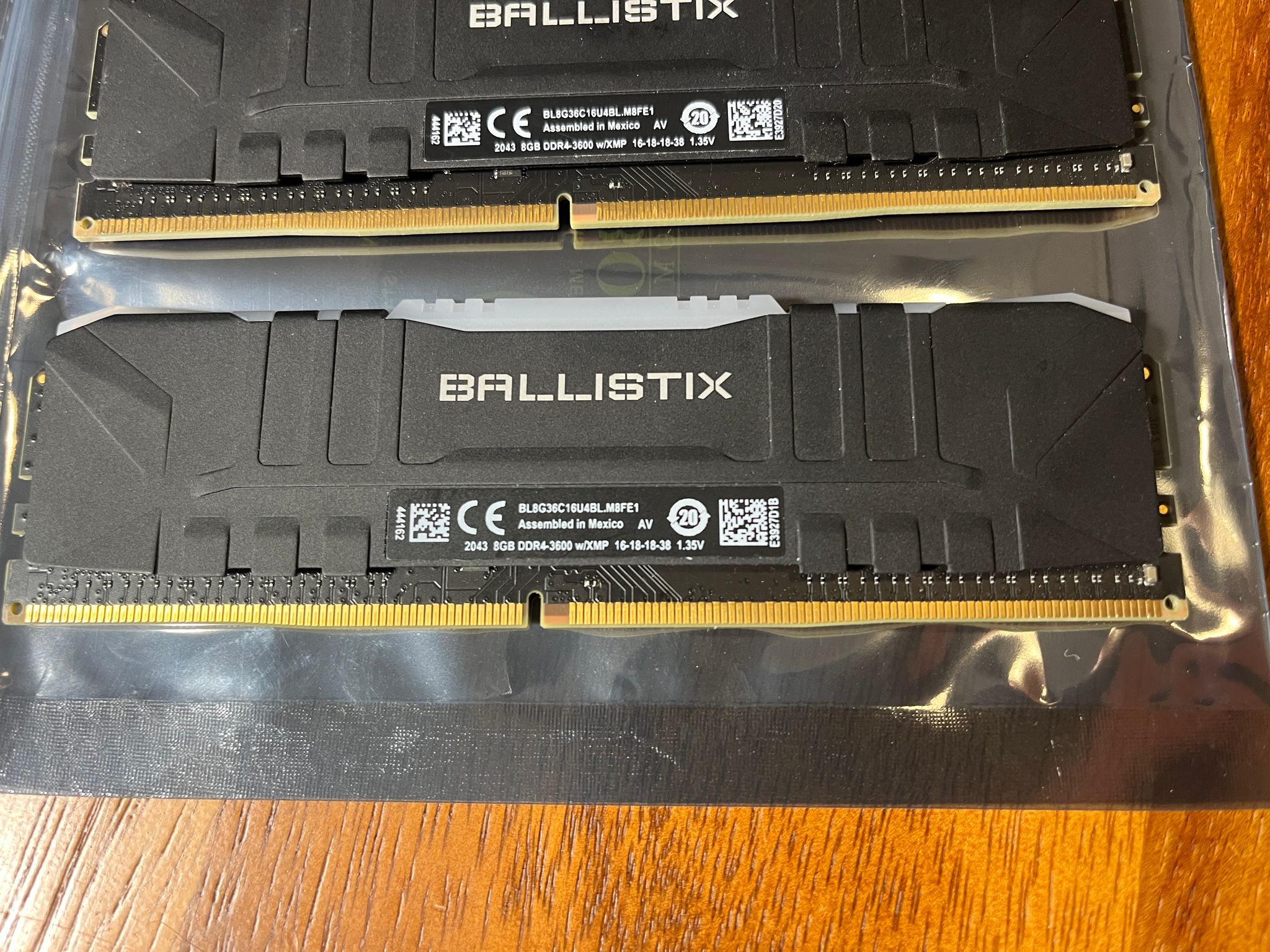 Crucial Ballistix BL8G36C16U4BL.M8FE1 RGB 16GB 2x8GB DDR4-3600 Desktop Gaming Memory