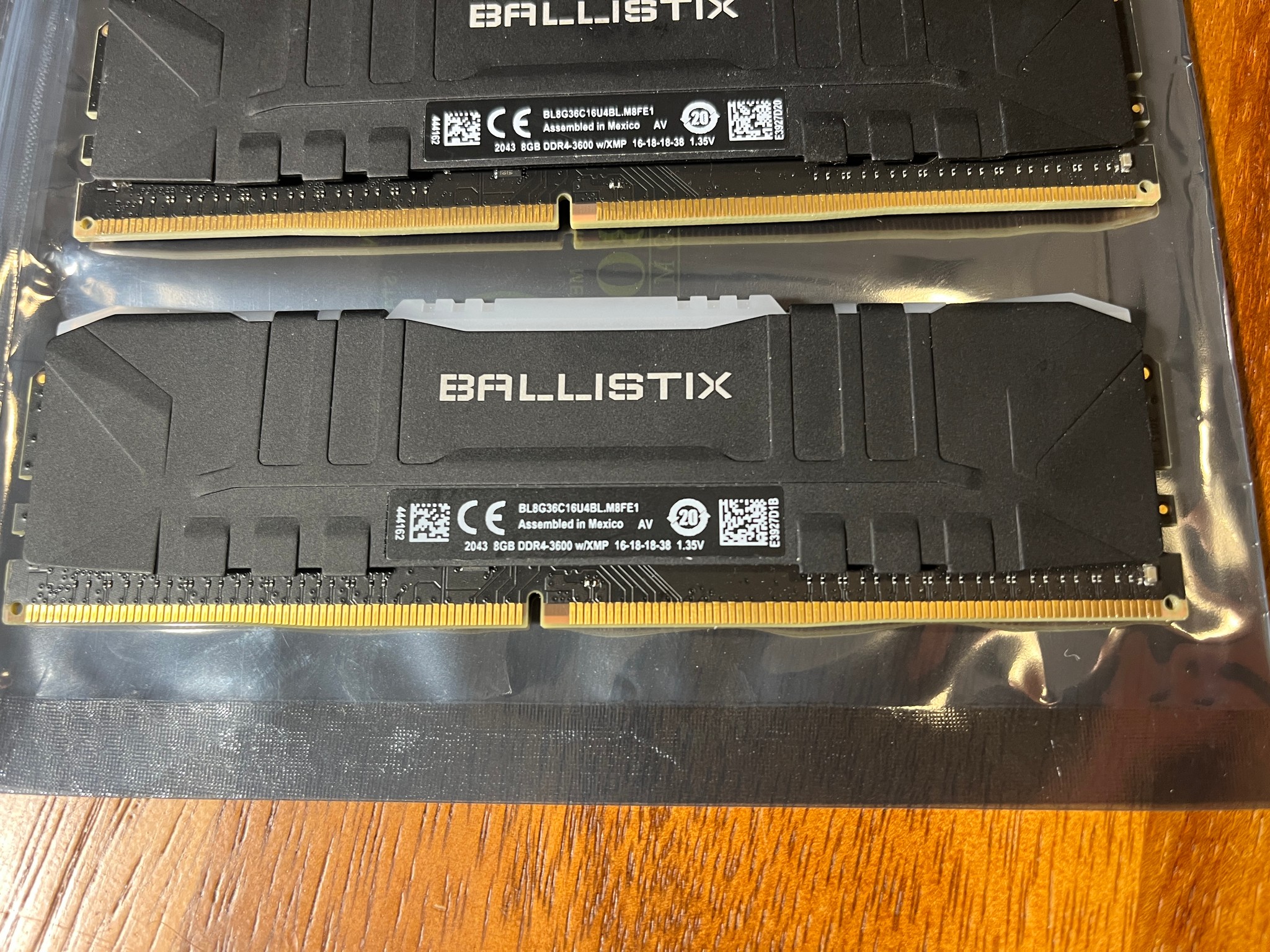 Crucial Ballistix BL8G36C16U4BL.M8FE1 RGB 16GB 2x8GB DDR4-3600 Desktop Gaming Memory