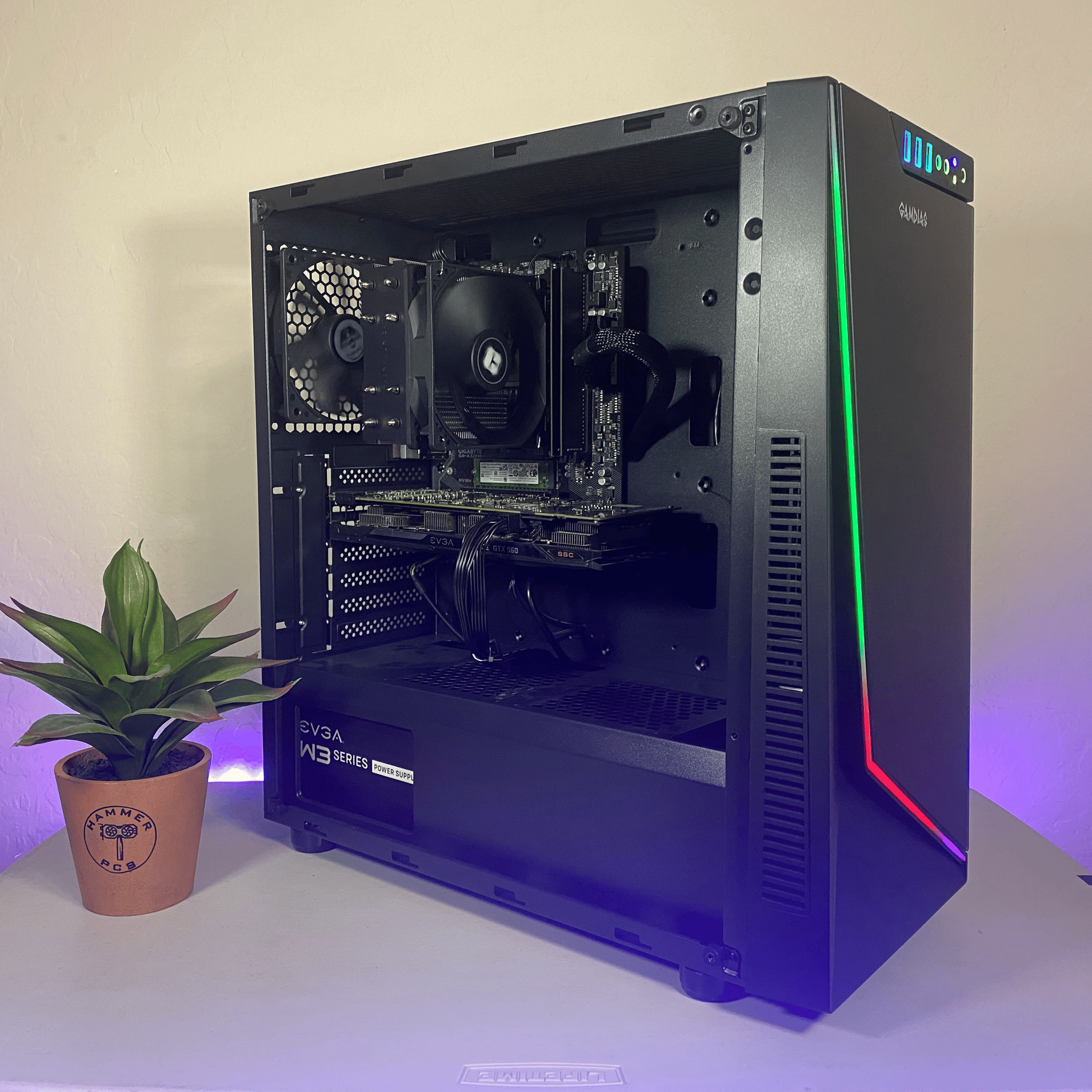 Custom Built Upgradable Starter RGB Ryzen + Nvidia Gaming PC Computer