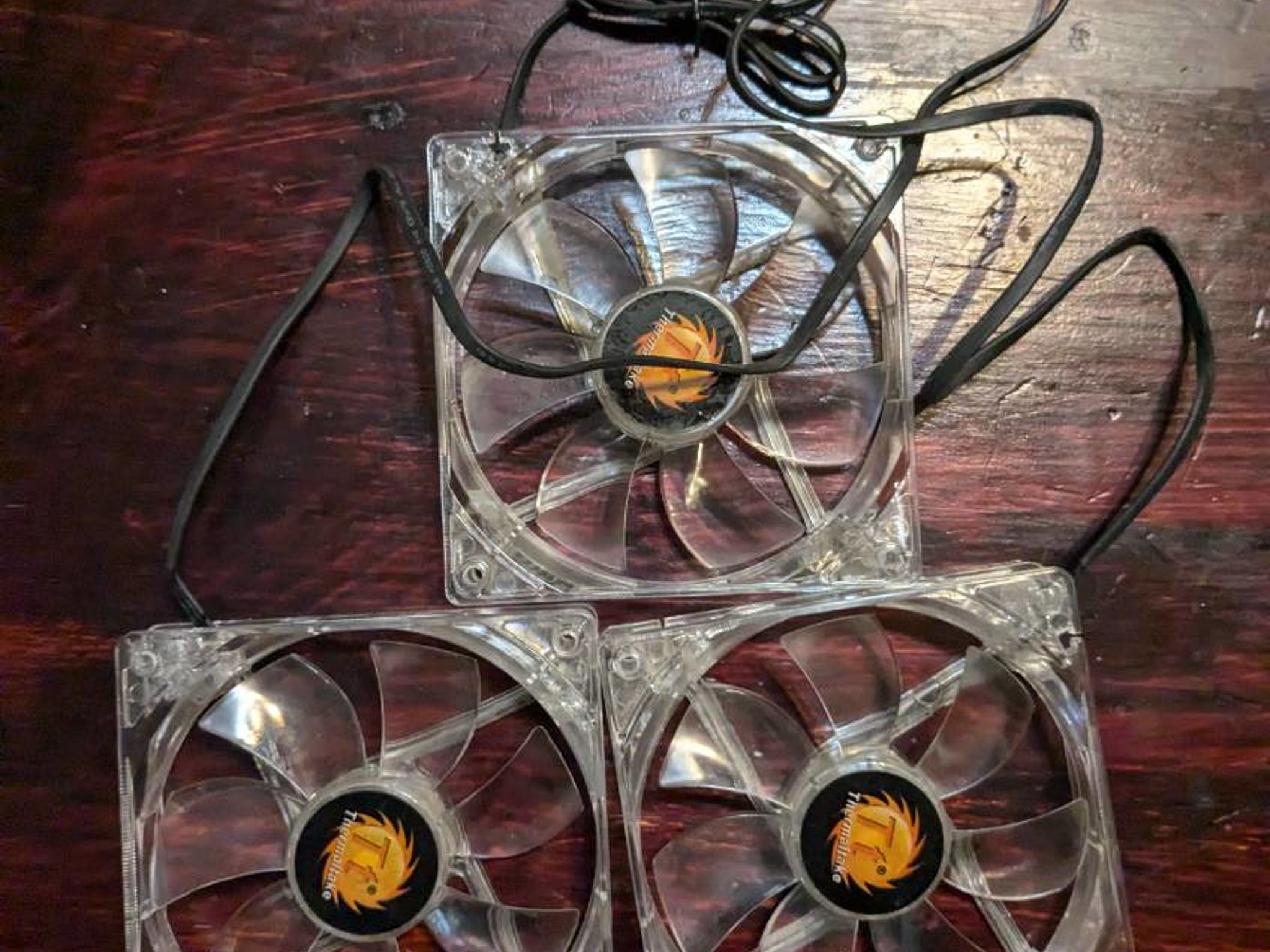 Blue Thermaltake Fans