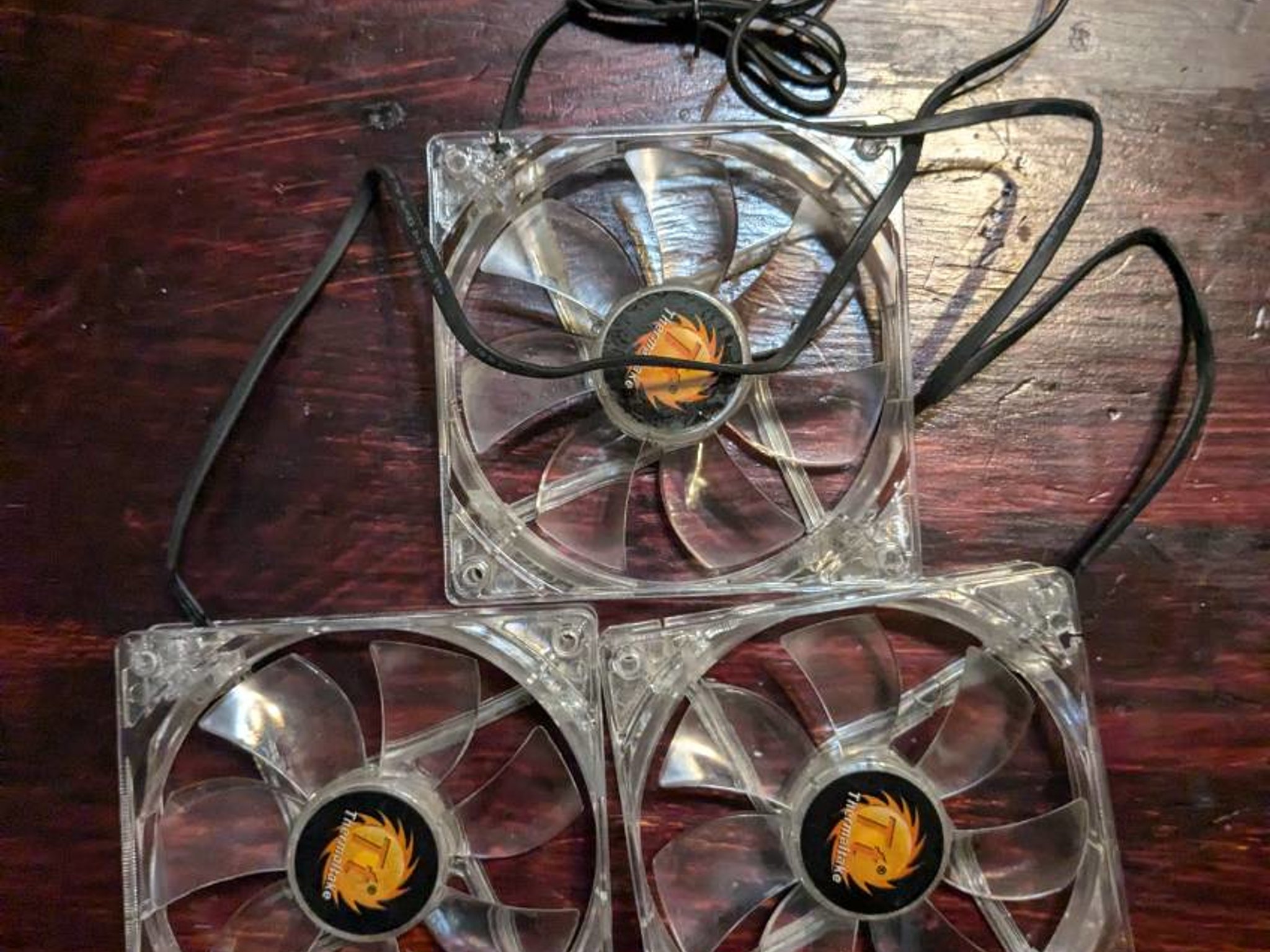 Blue Thermaltake Fans