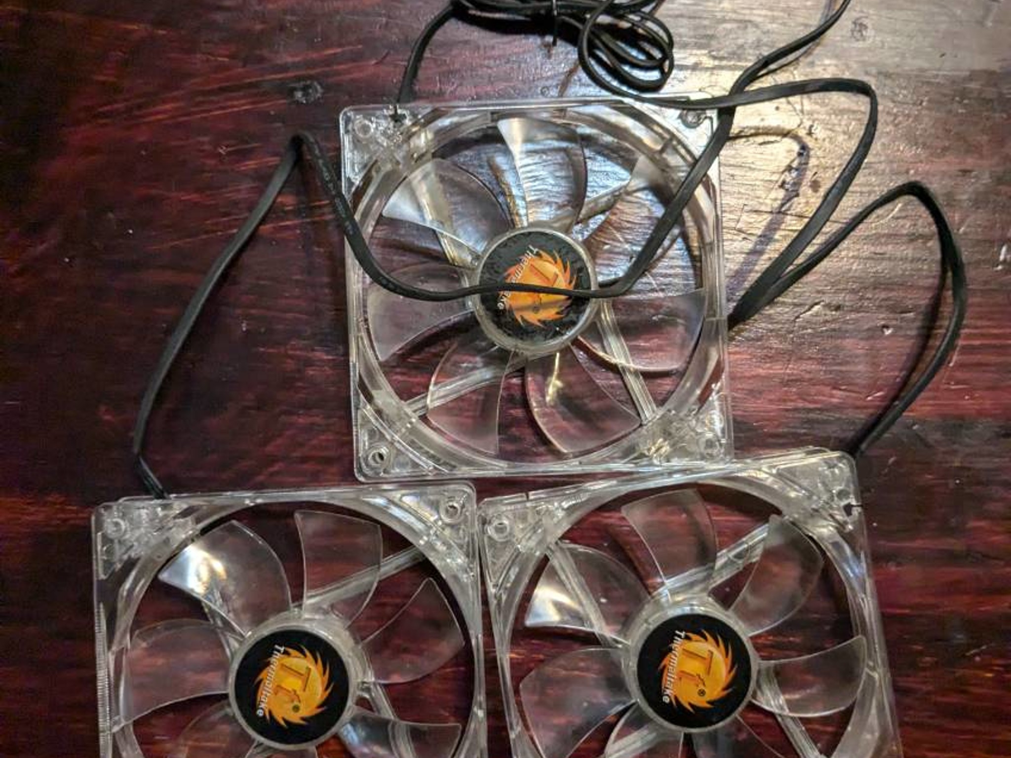 Blue Thermaltake Fans