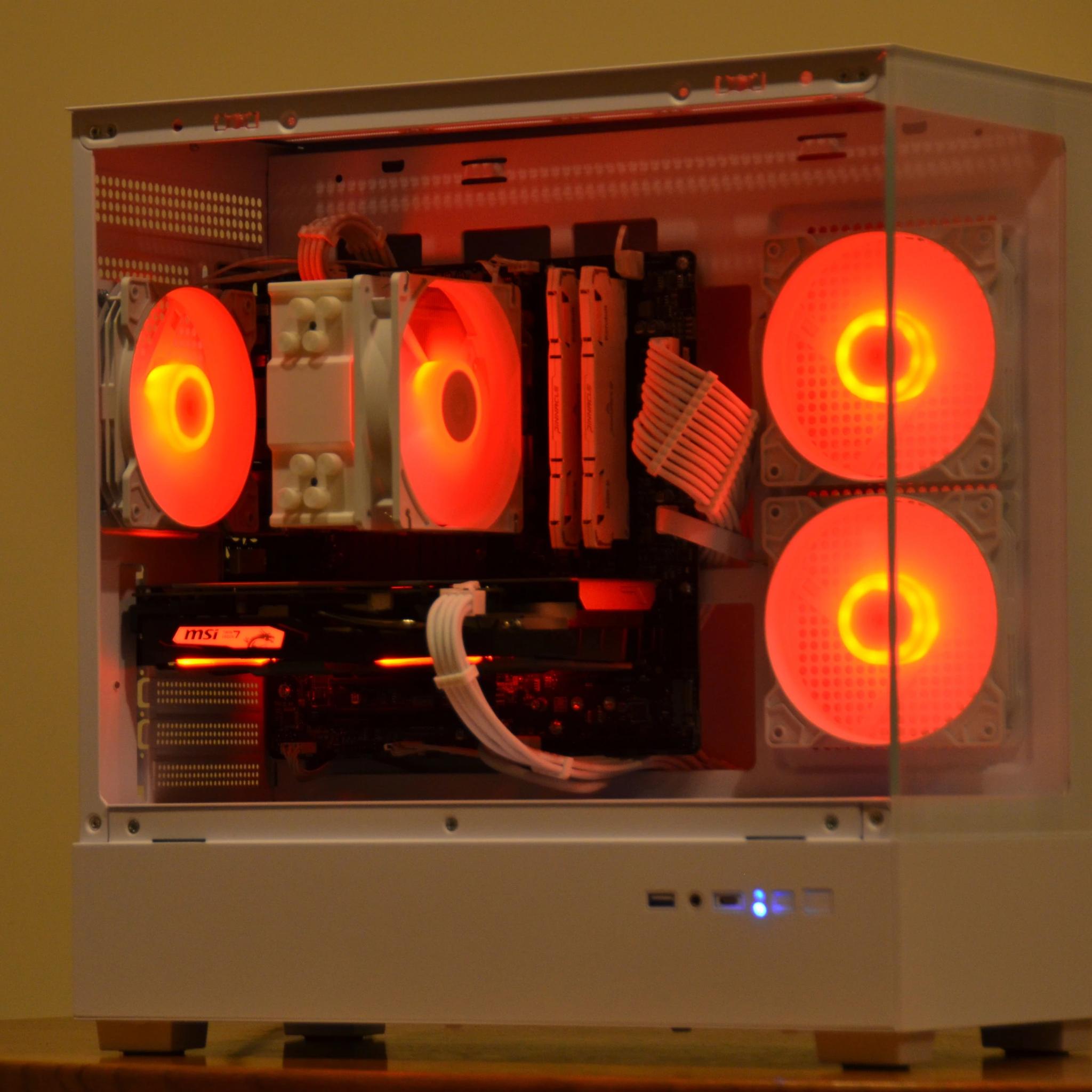 SNOWSTORM | RYZEN 5 3600 + GTX 1660 | WIFI + BT | FISH TANK