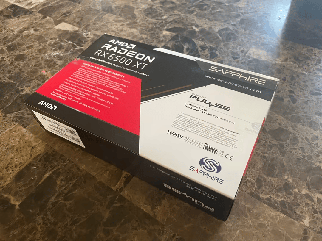 LIKE NEW SAPPHIRE PULSE 6500XT 4 GB