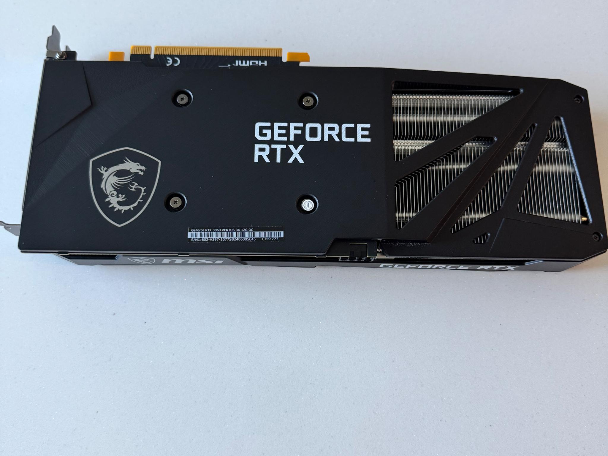 MSI GeForce RTX 3060 VENTUS 3X 12GB Graphics Card