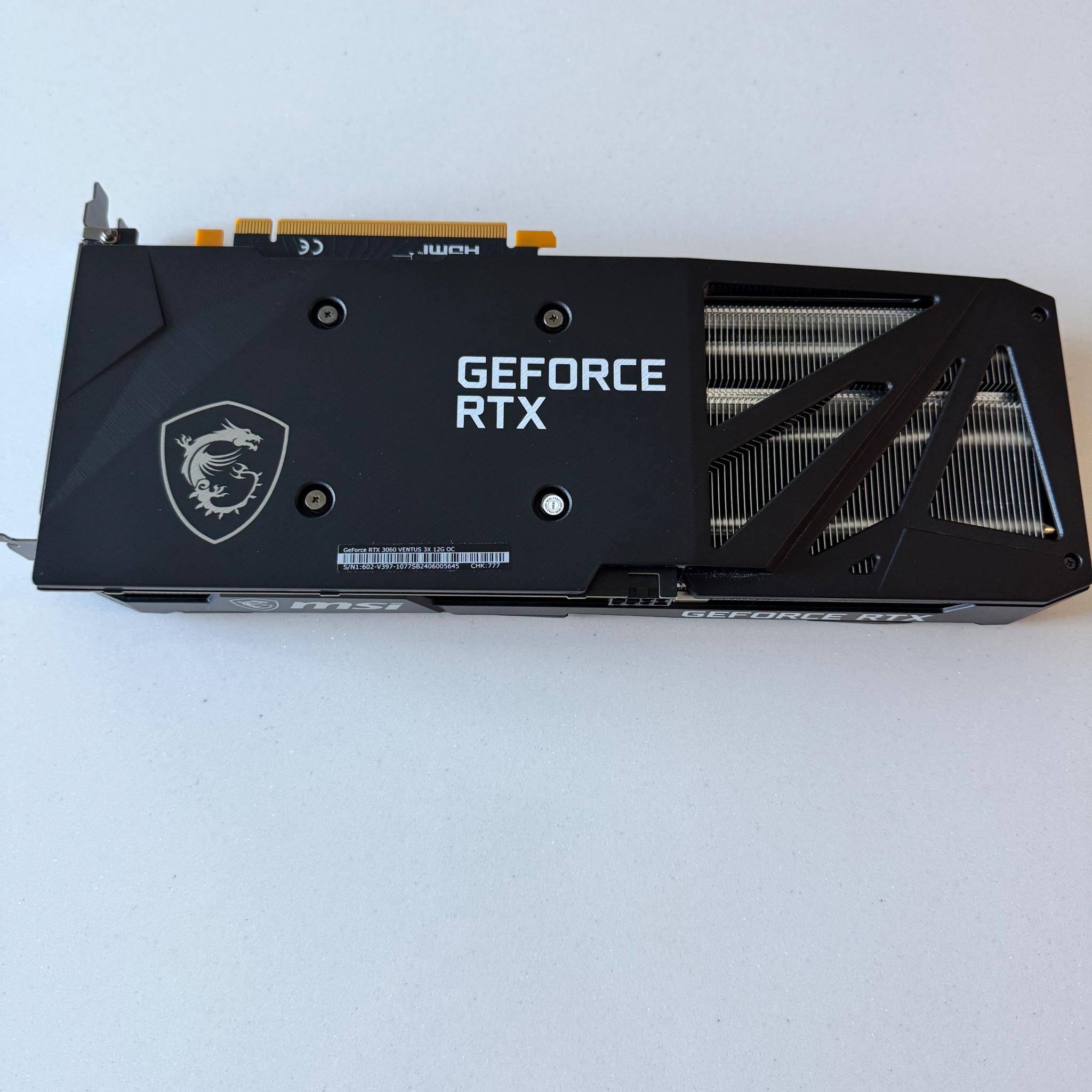 MSI GeForce RTX 3060 VENTUS 3X 12GB Graphics Card