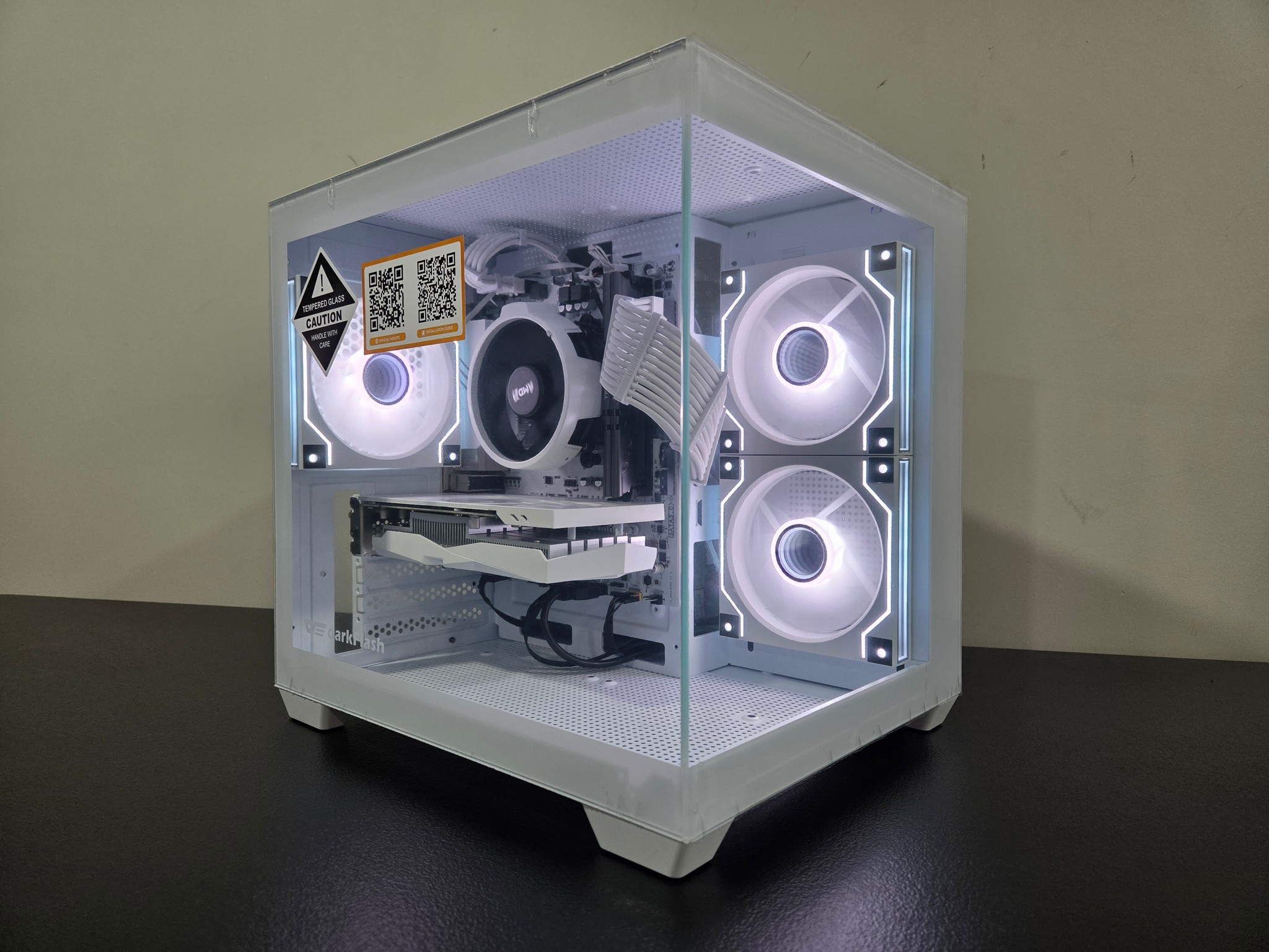 "THE ICE CUBE" Beautiful White Gaming PC | RTX 3050 | RYZEN 5 3600 | 16GB DDR4 RAM |