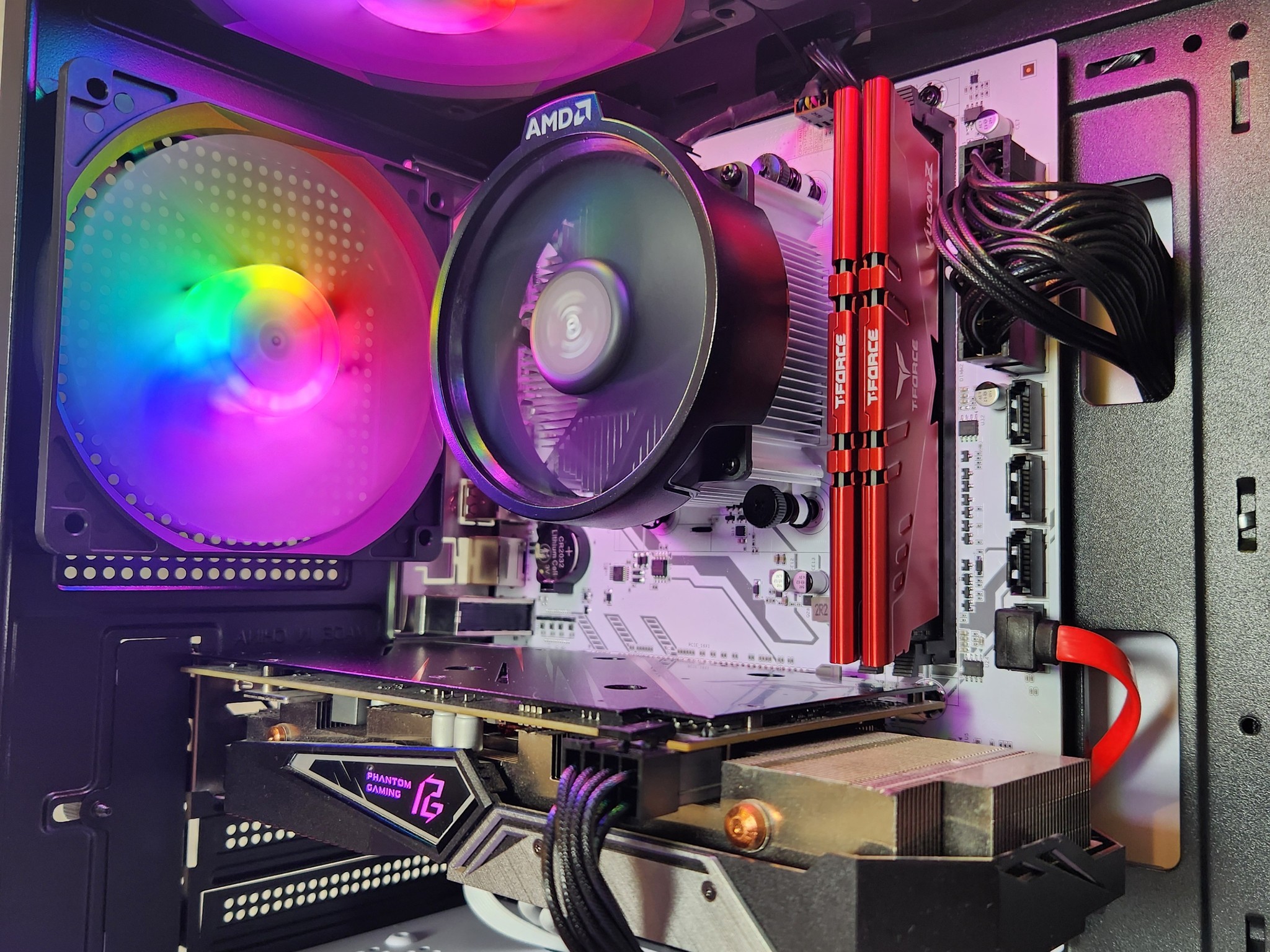 🔴⚫AMD Esports Gaming PC | RX 5500 XT 8GB | Ryzen 5 2600 | 16GB RAM | 512GB SSD | 650W PSU