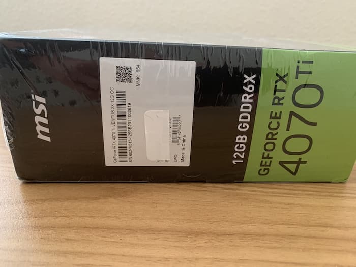 MSI GeForce RTX 4070 Ti VENTUS 2X 12G OC