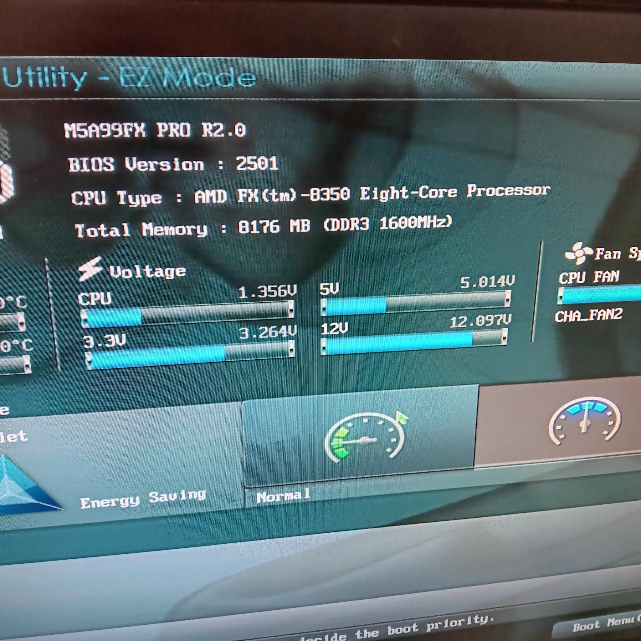 Asus M5A99FX-Pro AMD FX-8350 Motherboard/CPU Combo Working