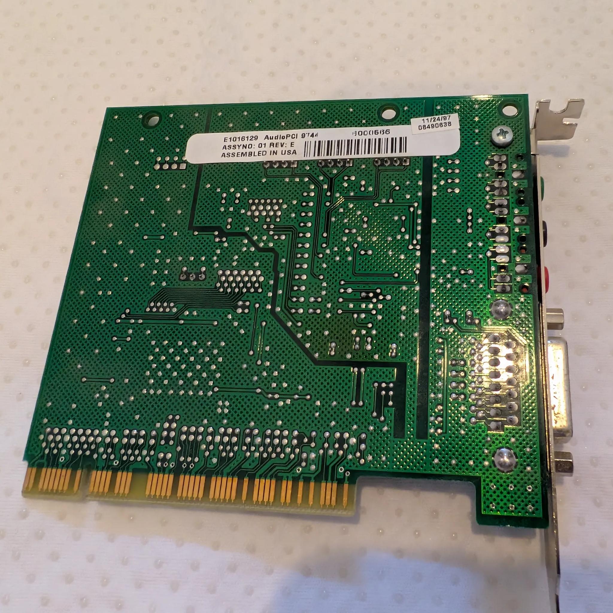 Ensoniq AudioPCI 1000 sound card with ES1370