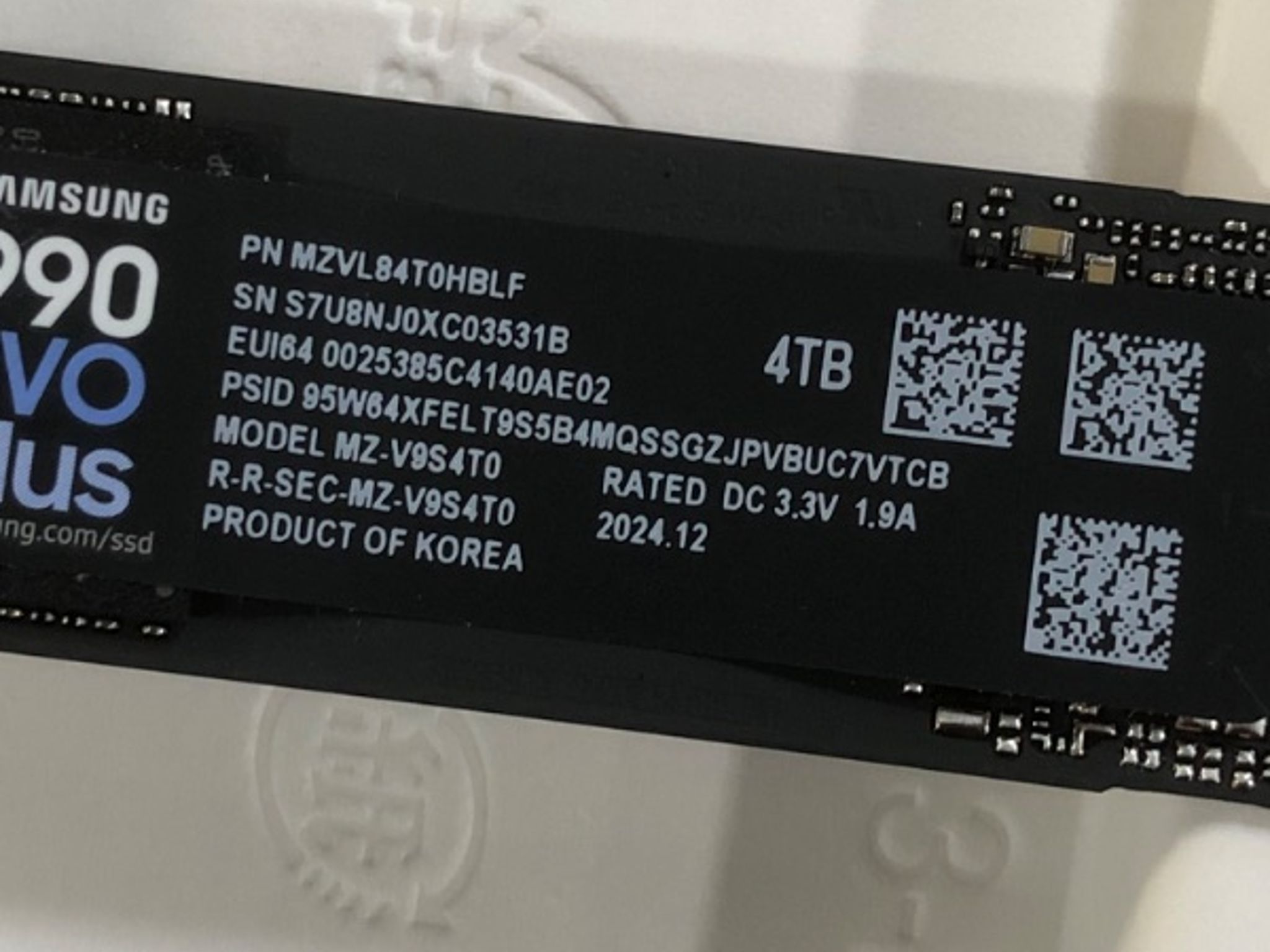 SAMSUNG 990 EVO Plus SSD 4TB PCIe Gen 4x4 | Gen 5x2 M.2 2280 Speeds Up-to 7,250 MB/s NVME High Cap
