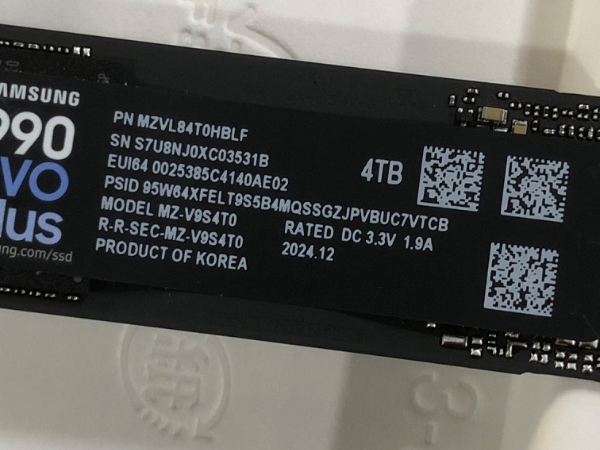 SAMSUNG 990 EVO Plus SSD 4TB PCIe Gen 4x4 | Gen 5x2 M.2 2280 Speeds Up-to 7,250 MB/s NVME High Cap