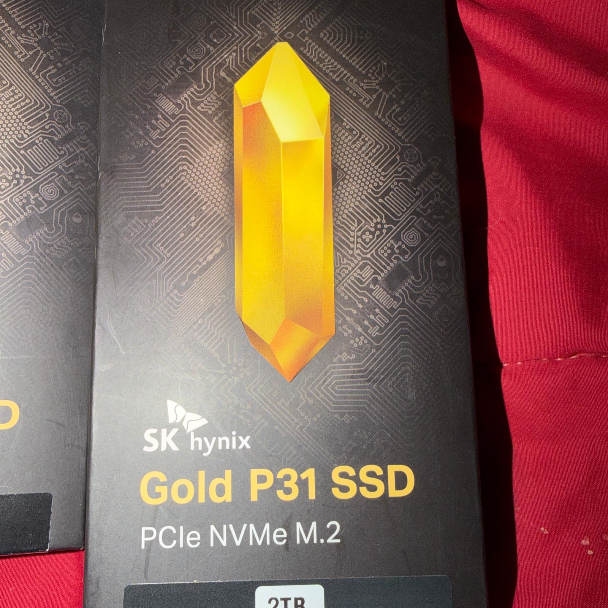 2TB SK Hynix NVMe SSD New In Box Gold P31 SSD