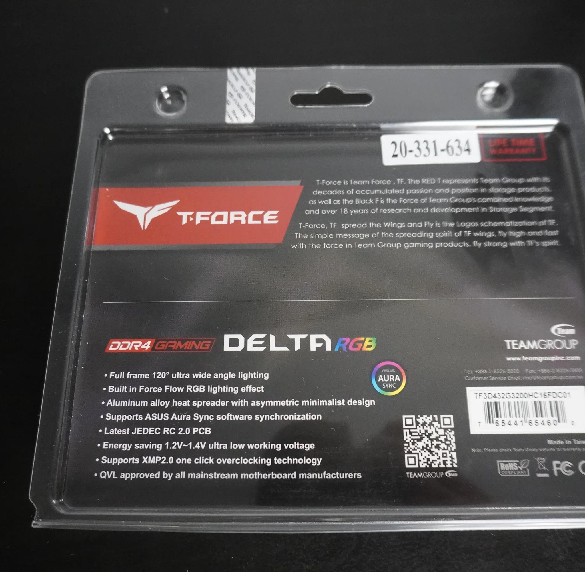 TEAMGROUP T-Force Delta RGB DDR4 32GB 3200MHz (Black)