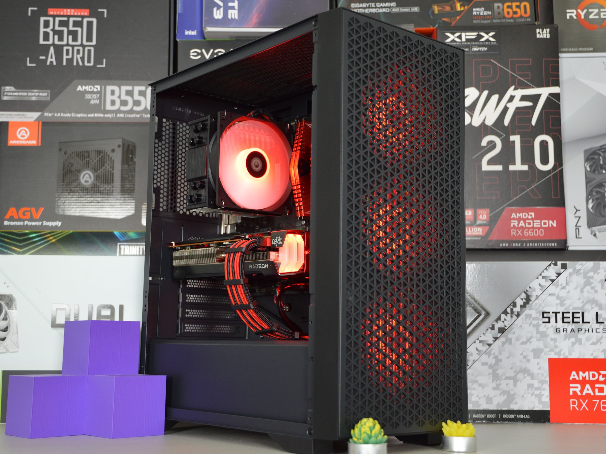 🔴👺| RX 6600XT 8GB | RYZEN 5 3600 | 16GB DDR4 RAM | 1TB NVME SSD | Crimson Devil |
