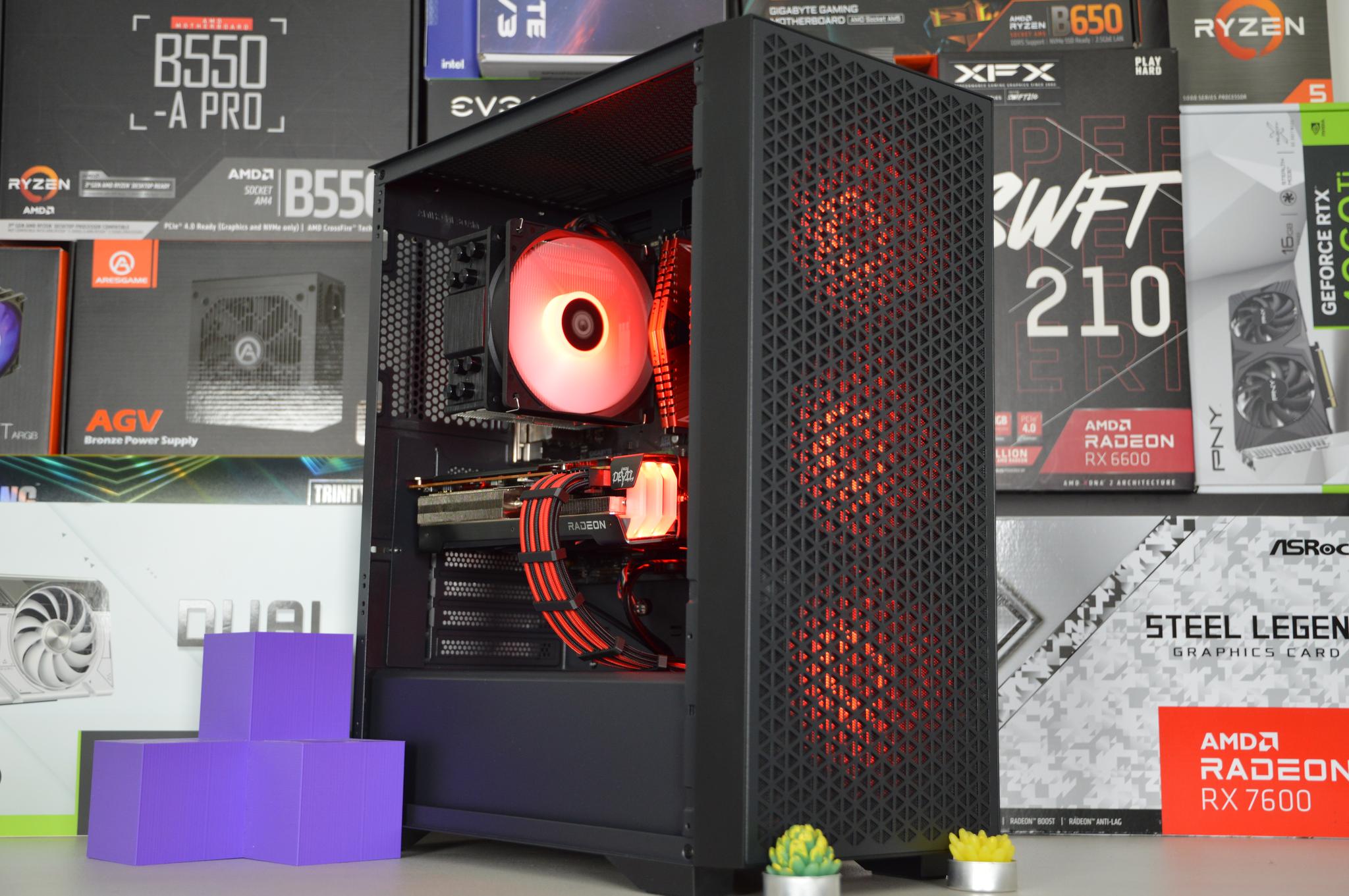 🔴👺| RX 6600XT 8GB | RYZEN 5 3600 | 16GB DDR4 RAM | 1TB NVME SSD | Crimson Devil |