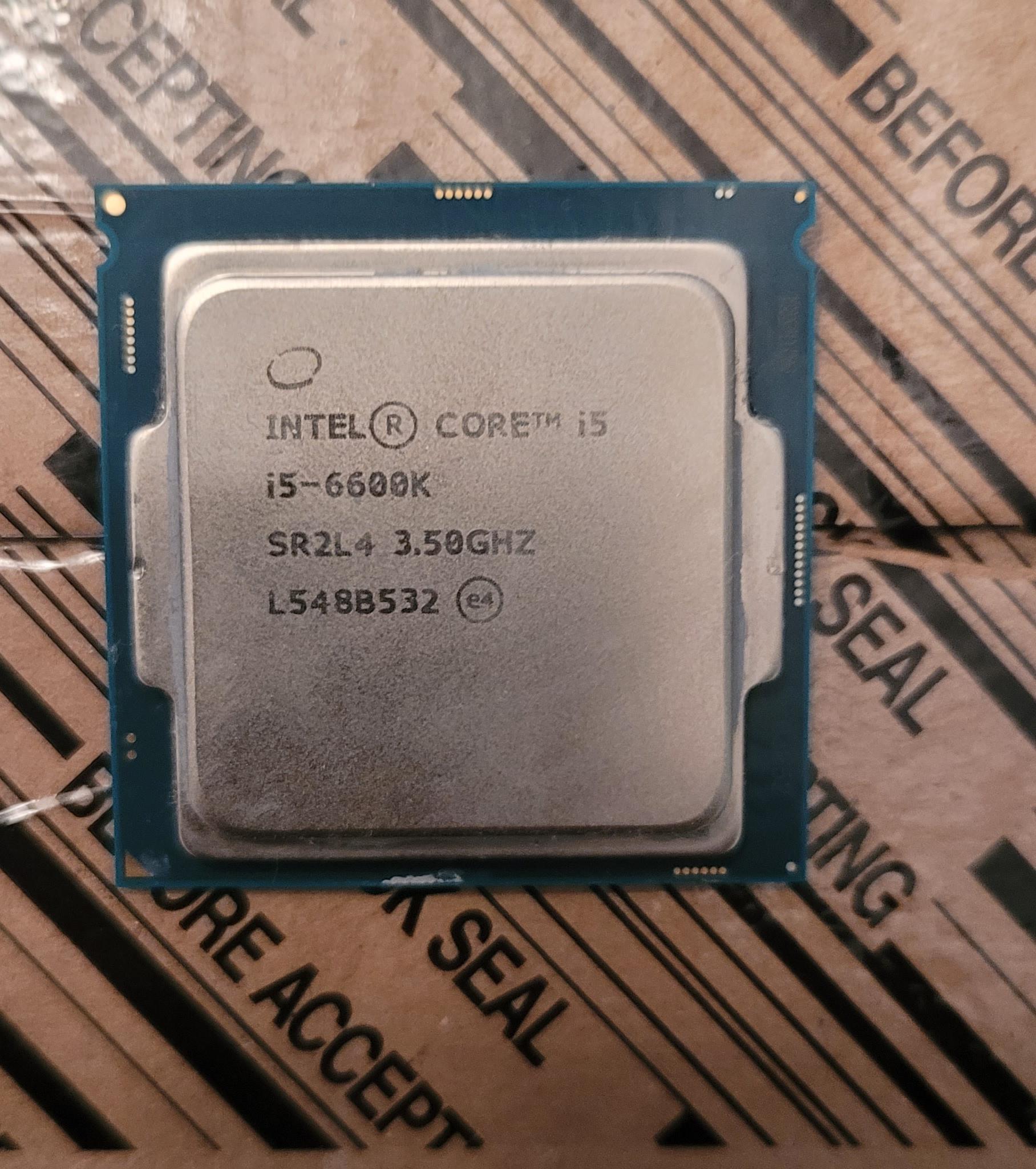 intel i5 6600k + TForce ddr4 kit (includes cooler)