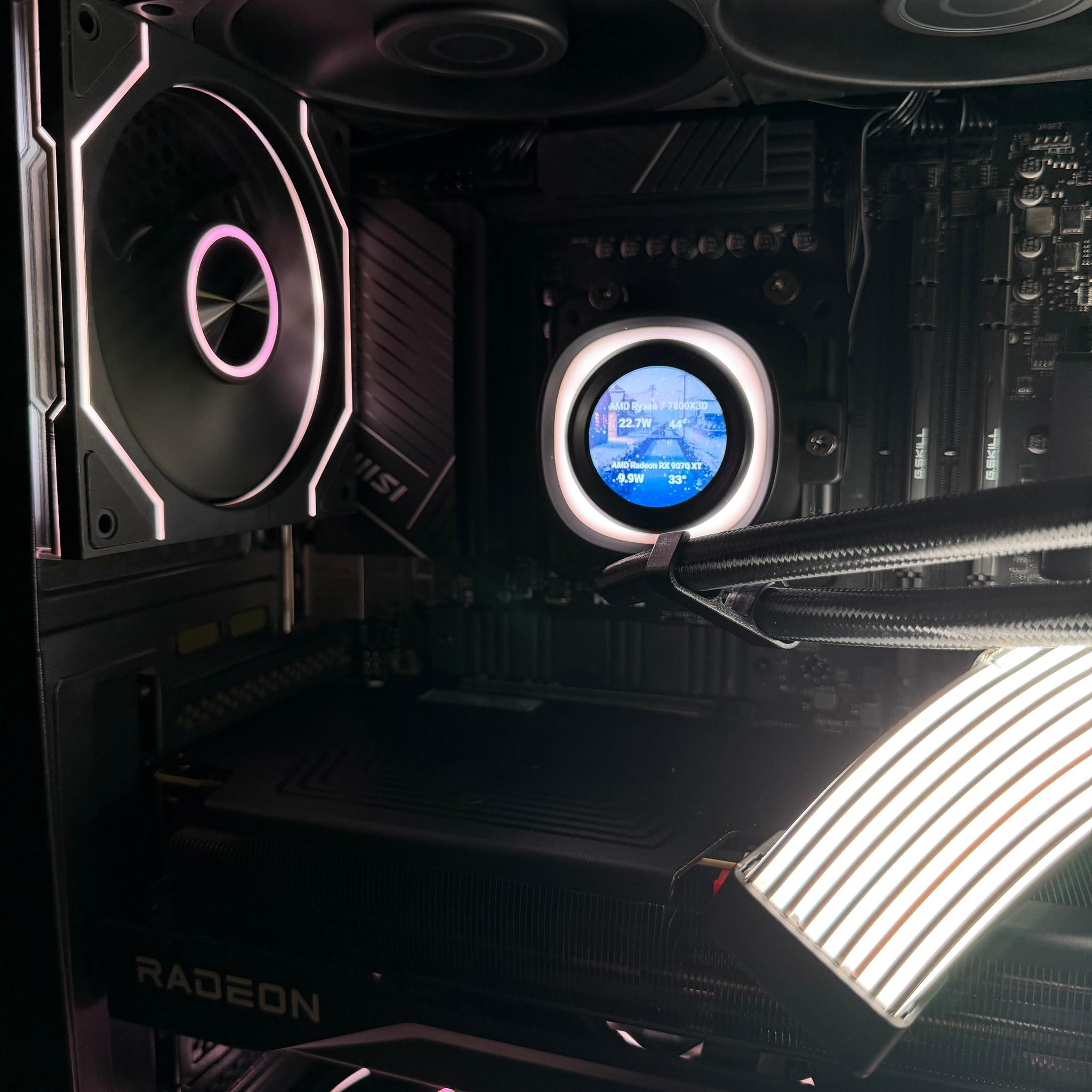 🔥 HIGH-END GAMING PC — RYZEN 7 7800X3D + RX 9070 XT + 32GB DDR5 + 2TB NVME 🔥