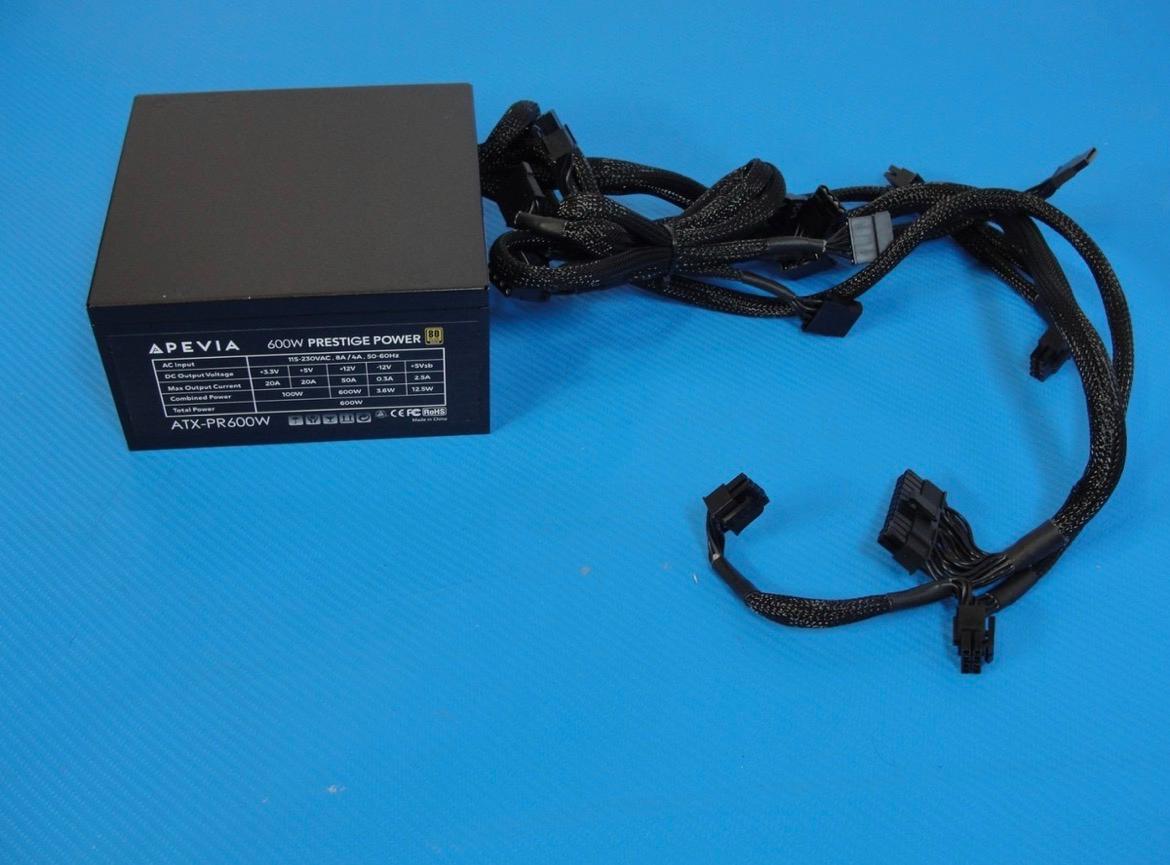 600 Watt PSU Apevia ATX-PR600W Prestige Power Supply
