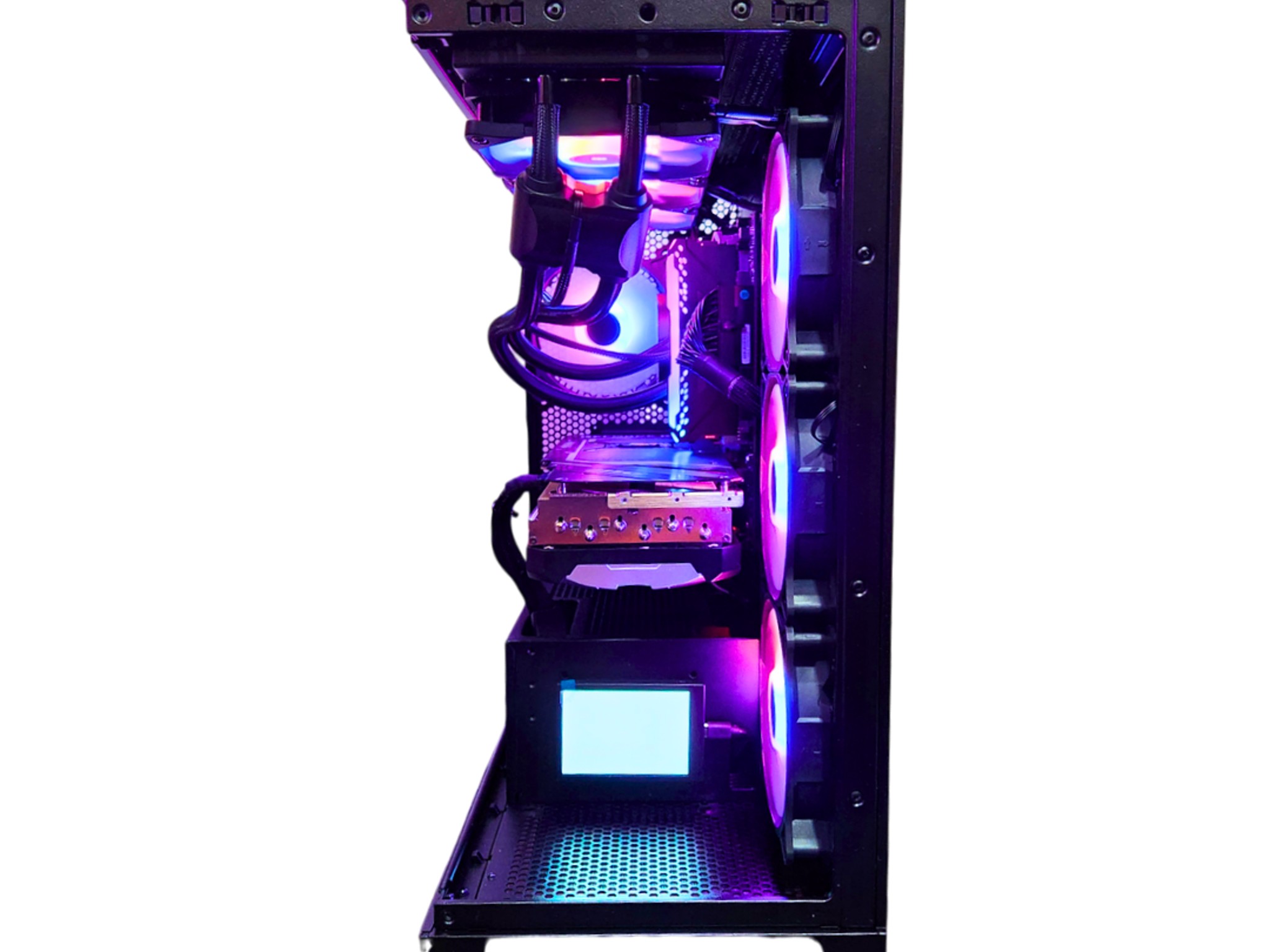 🌀Ultraviolet☢️: RTX 4080 | Intel i7 12700KF | 32GB RAM | 2TB SSD | 7 Fans | Mini Screen | Gaming PC