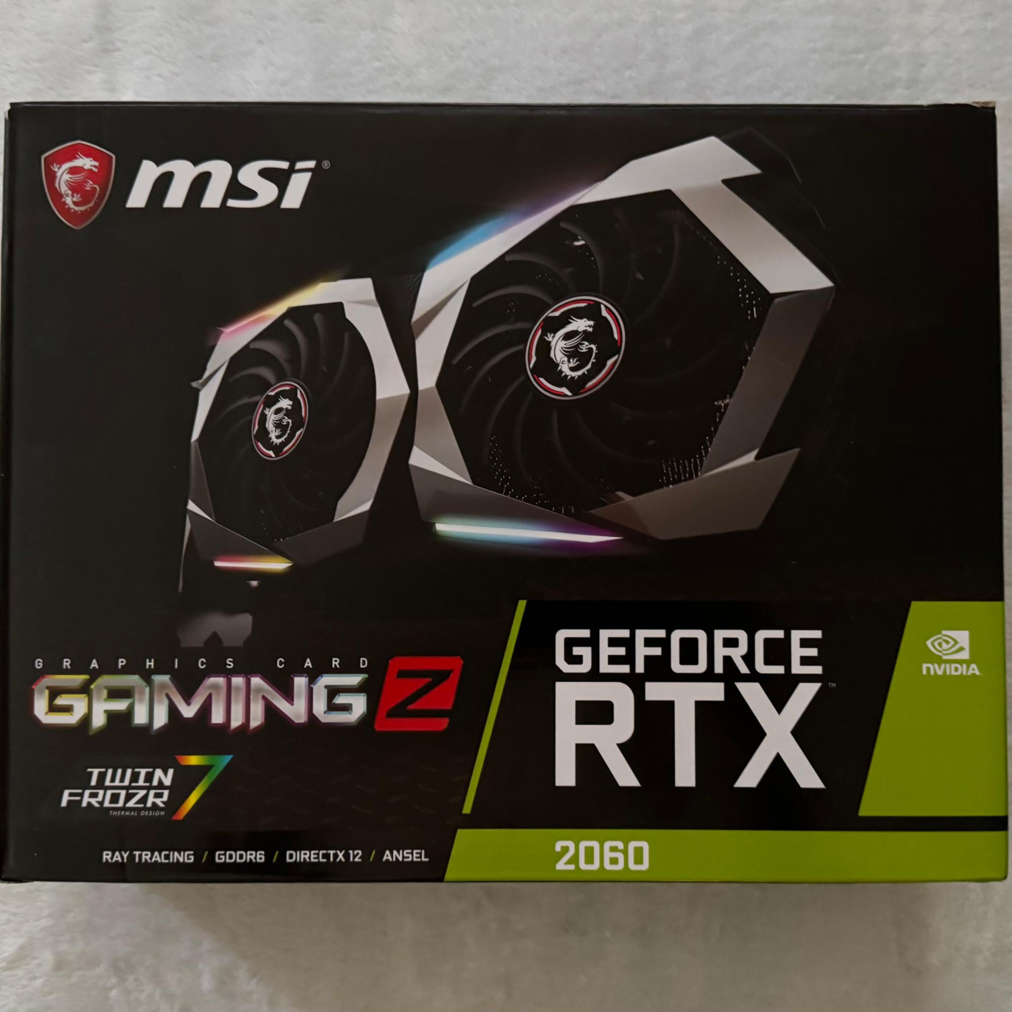 MSI GeForce RTX 2060 6GB GDDR6 GPU - Ray Tracing, VR Ready, High Performance Gaming Card
