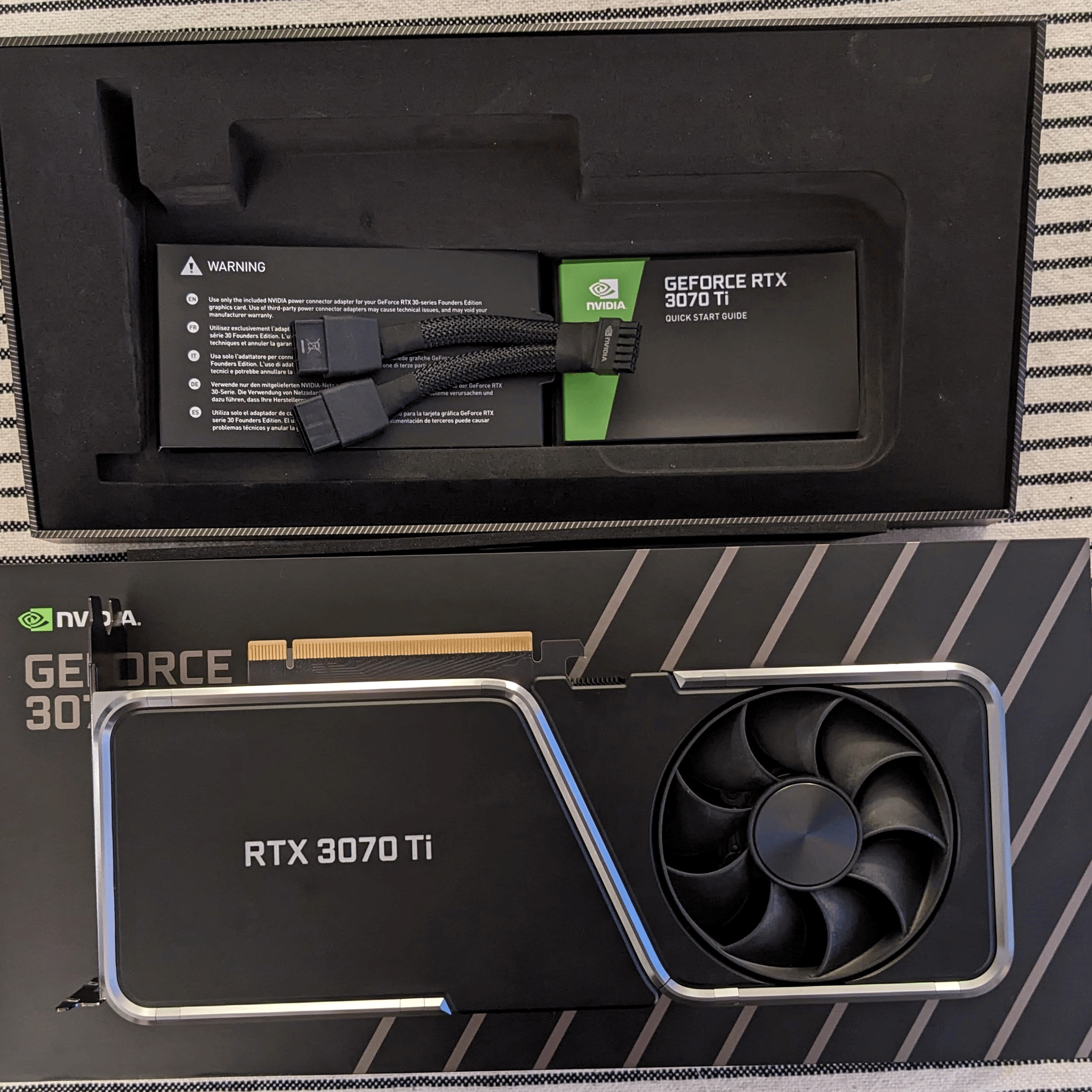 NVidia GeForce 3070 Ti 8GB Founders Edition