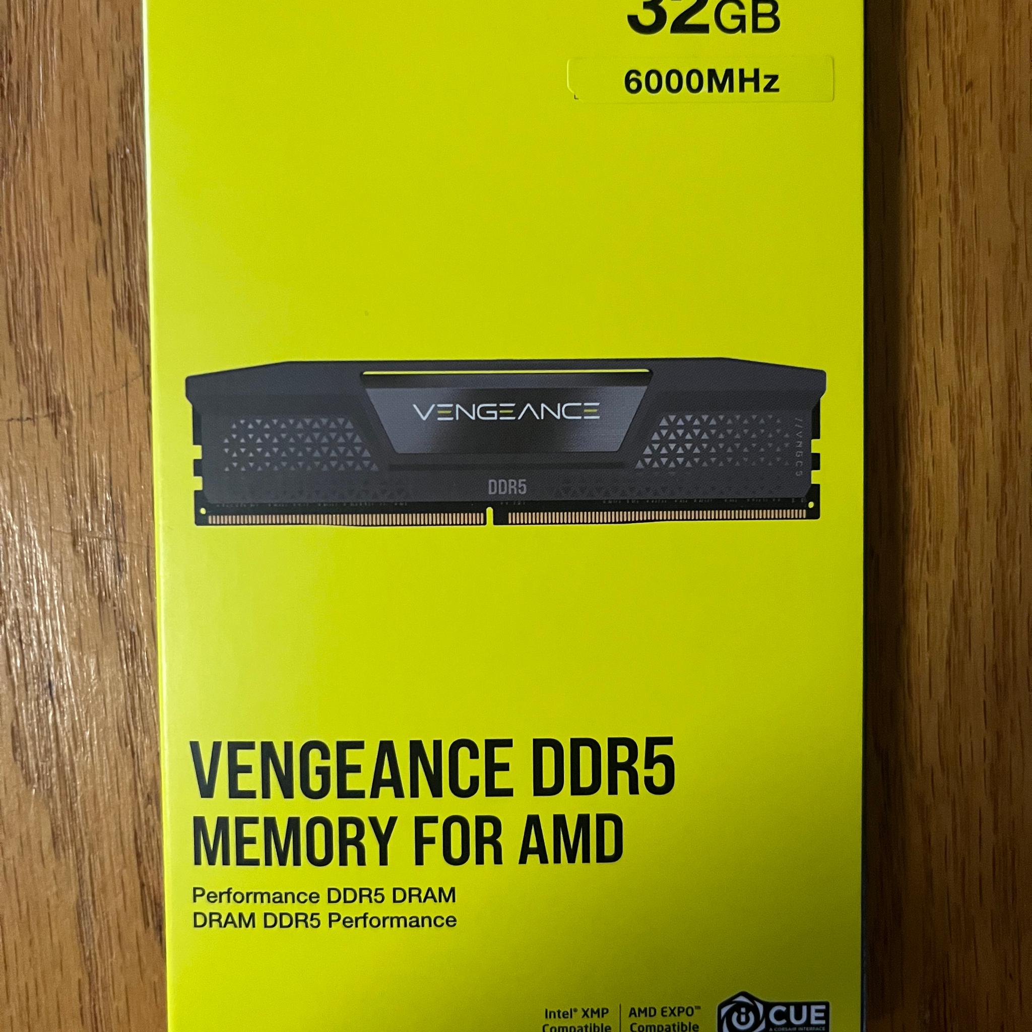 32GB(2x16GB) 6000 CL36 Corsair Vengeance DDR5 RAM