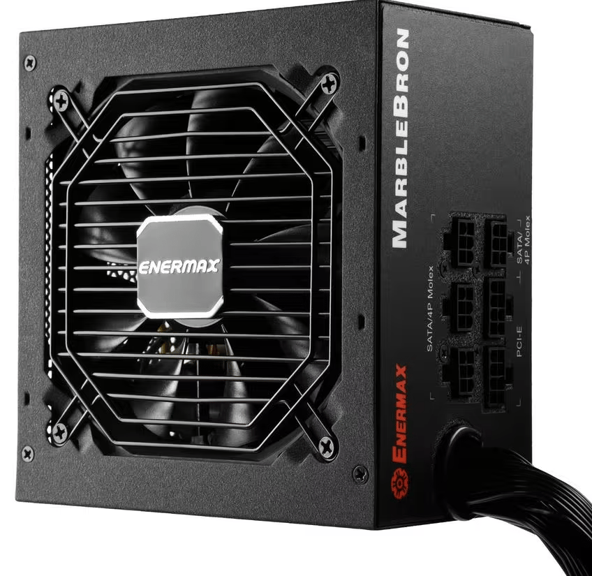 Enermax MarbleBron 750W 80 PLUS BRONZE Certified, Semi-Modular Active PFC Power Supply