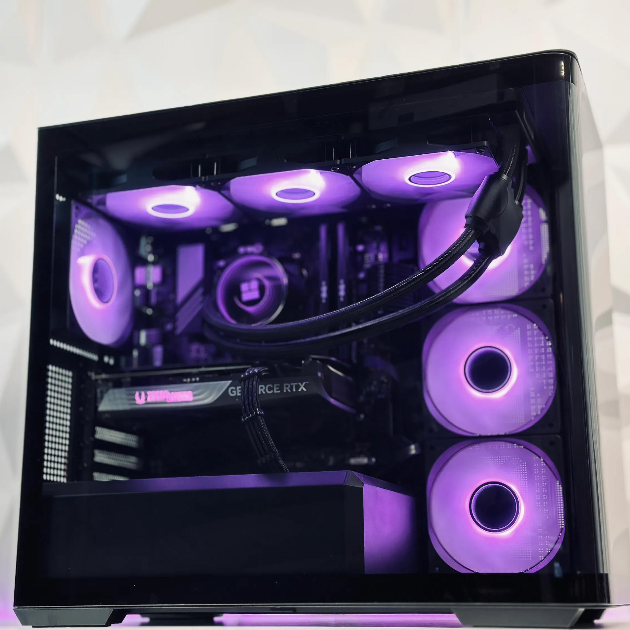 🌌🌑Dark Nebula🔭Liquid Cooled Gaming PC🔭Nvidia RTX 4070 Super 12GB🔭Ryzen 5 7600X🔭32GB DDR5🔭1TB