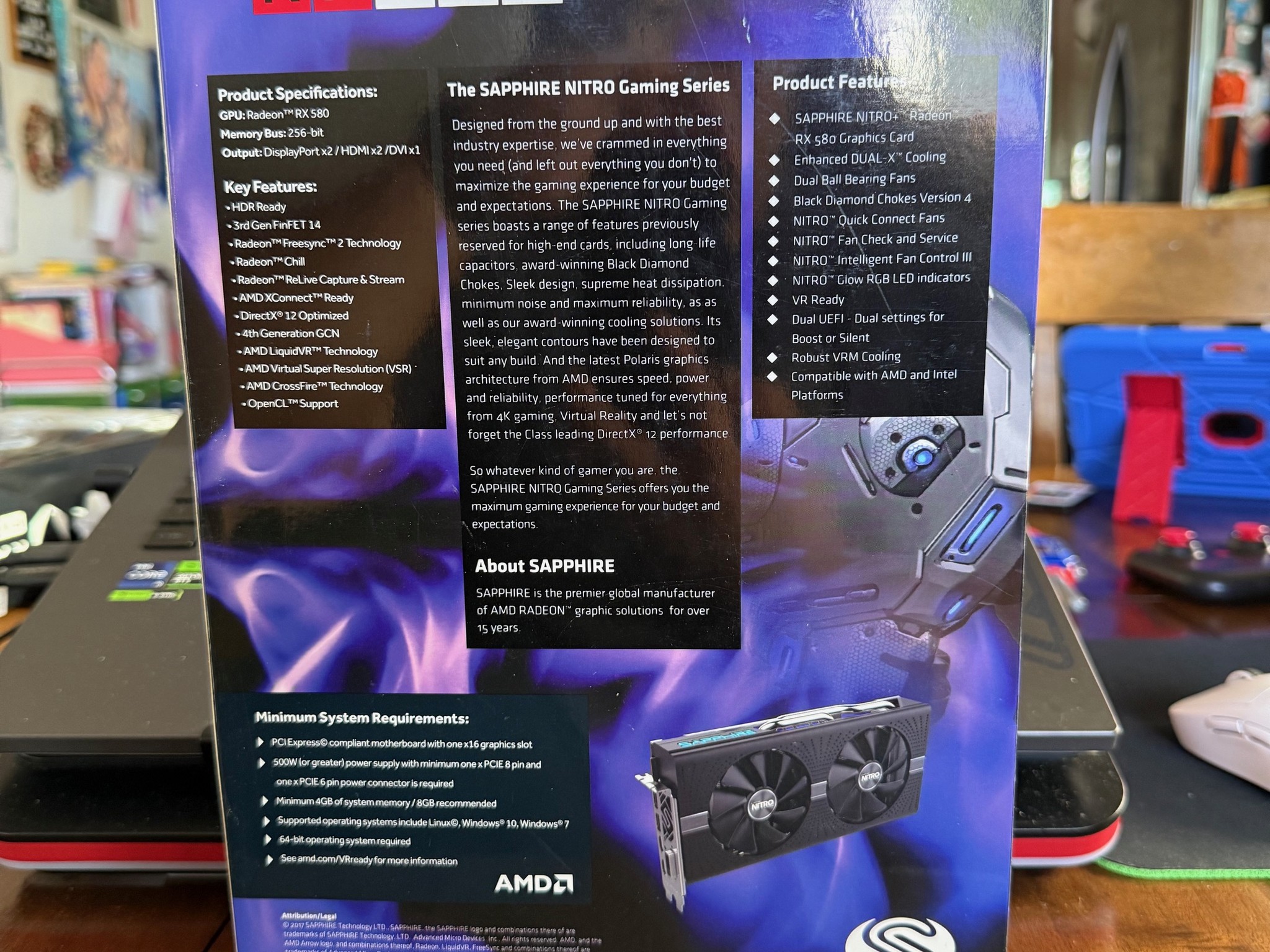 AMD Sapphire Nitro+ Radeon Rx 580 4g