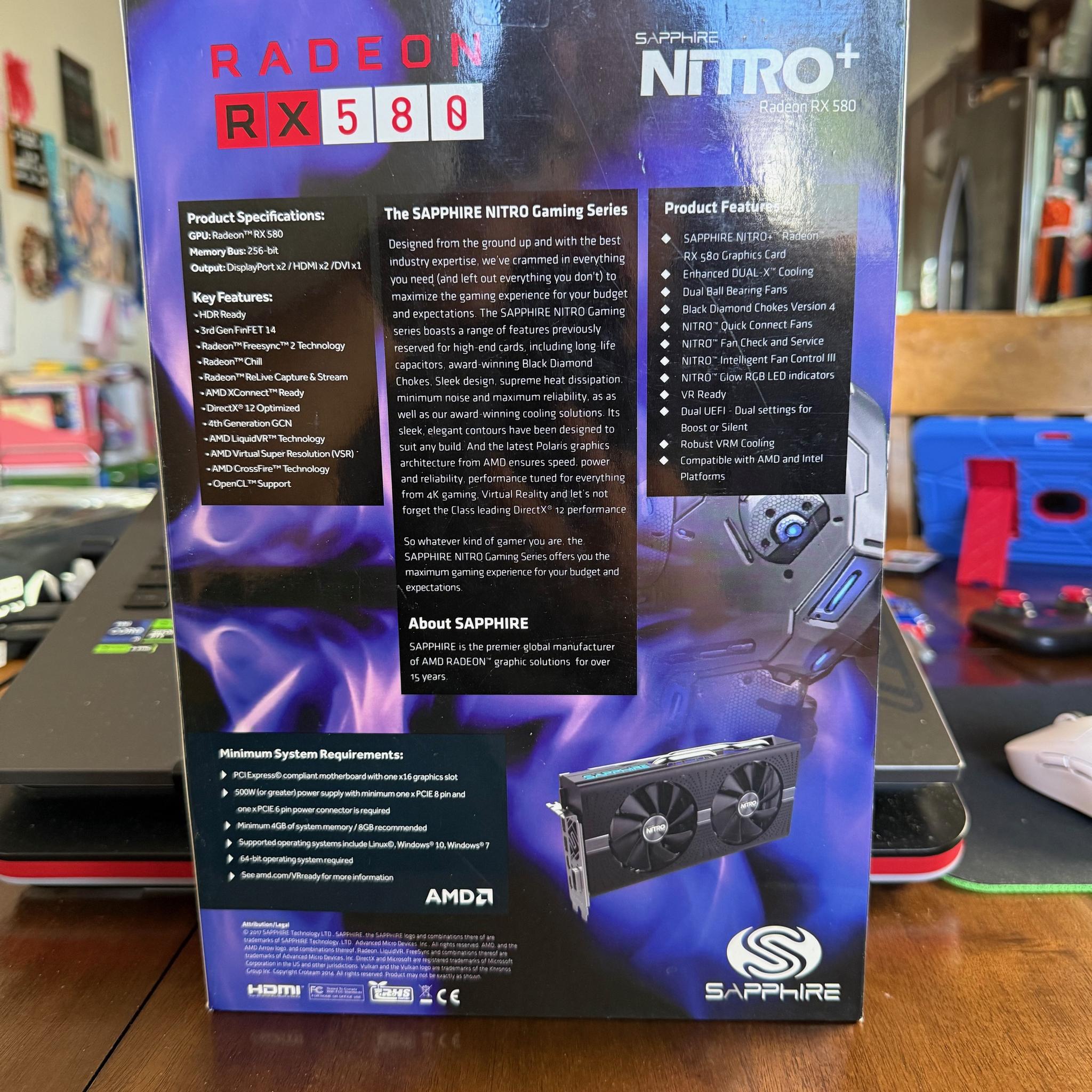 AMD Sapphire Nitro+ Radeon Rx 580 4g