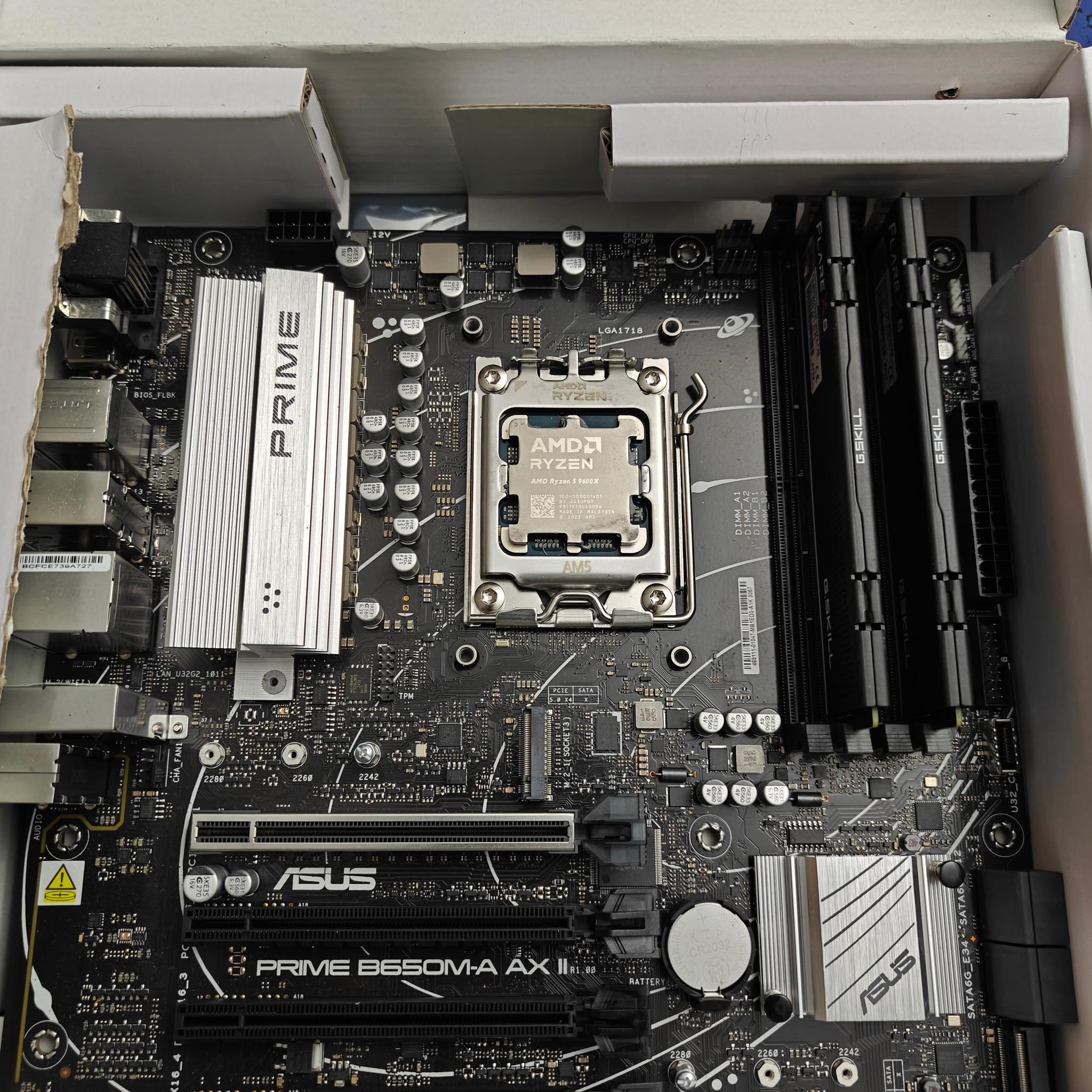 Amd Ryzen 5 9600x | Asus Prime B650M | 32gb ddr5